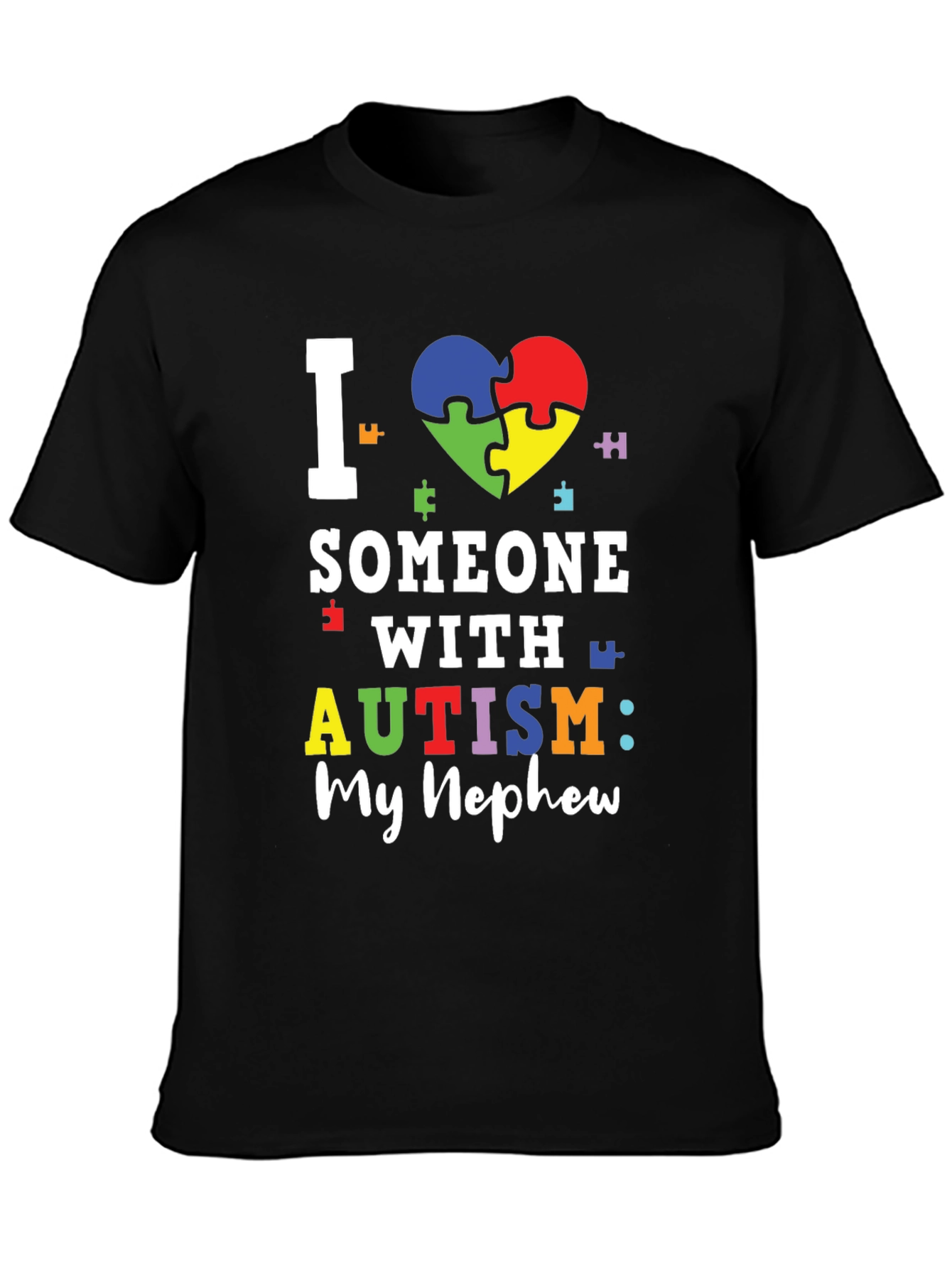 Autism Awareness T-Shirt - I Love Someone With Autism