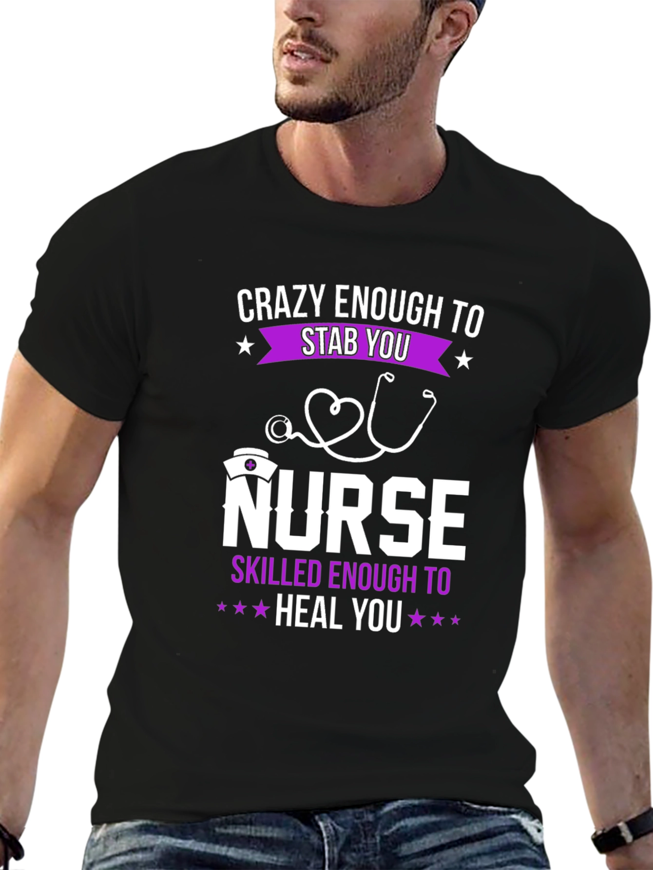 Crazy Nurse T-Shirt - Stab You Heal You!