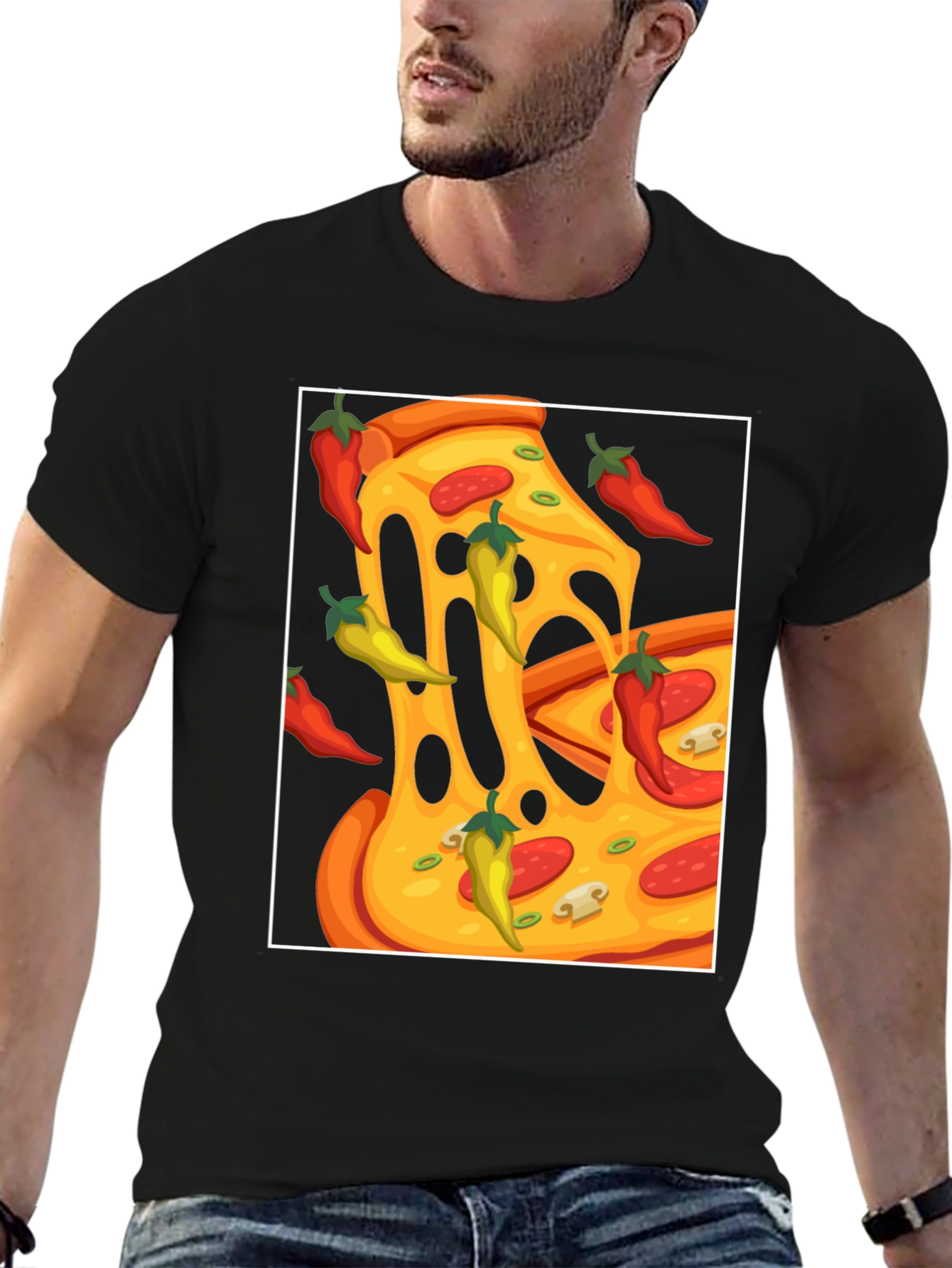 Pizza & Peppers Graphic Tee