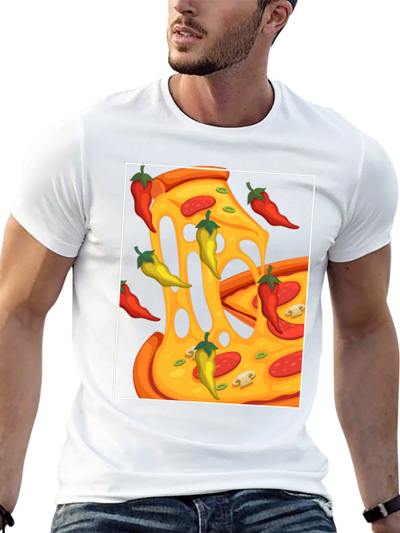Pizza & Peppers Graphic Tee