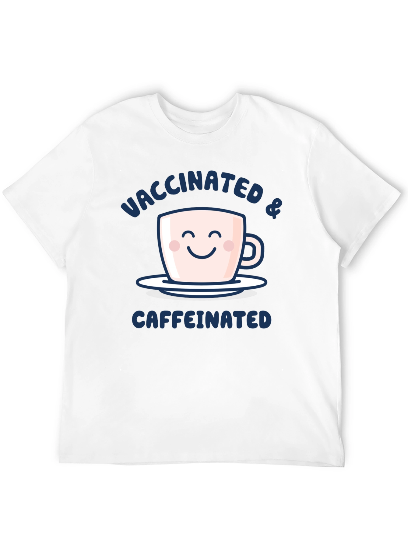 Vaccinated & Caffeinated Graphic Tee - Black