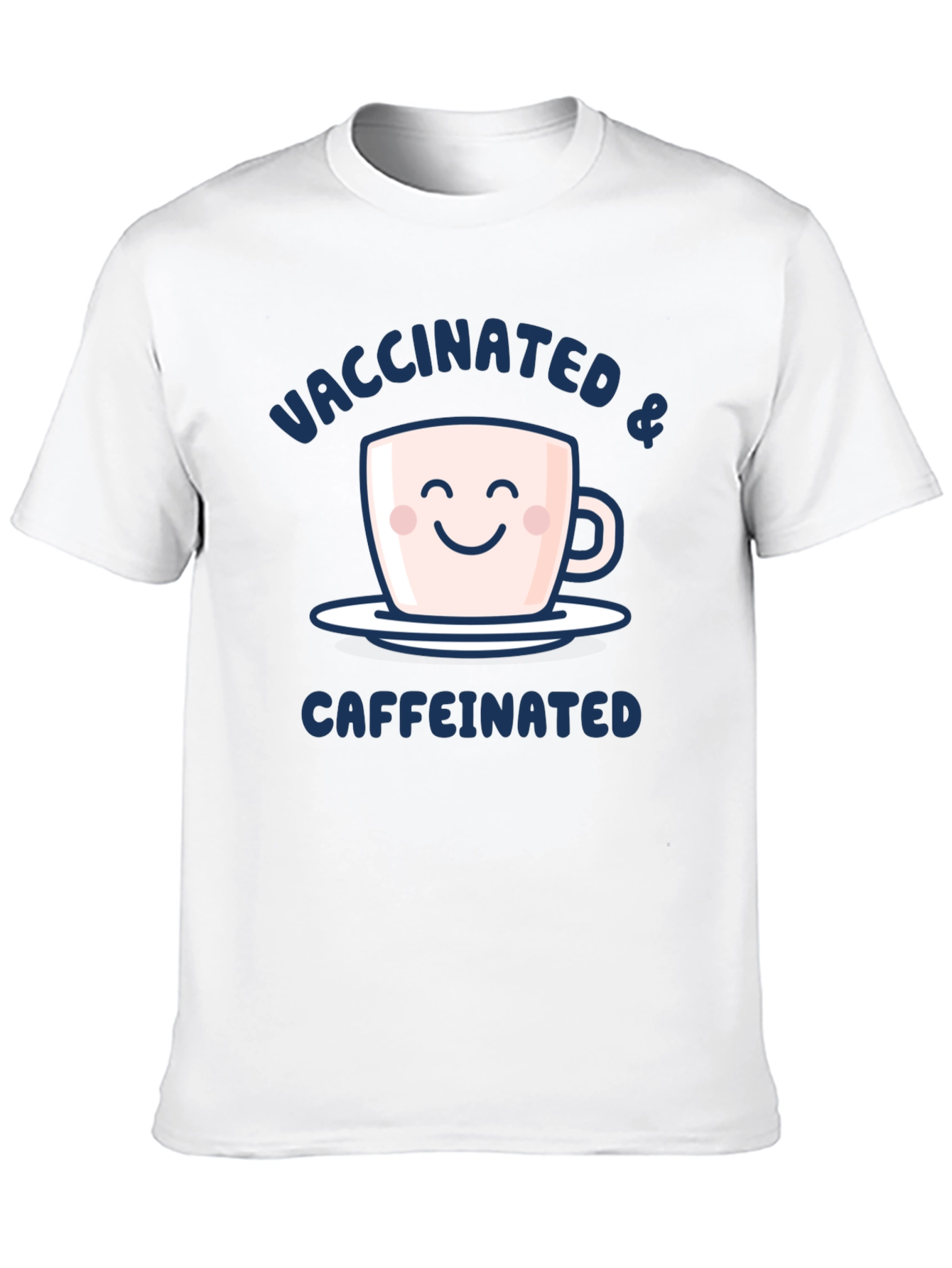 Vaccinated & Caffeinated Graphic Tee - Black