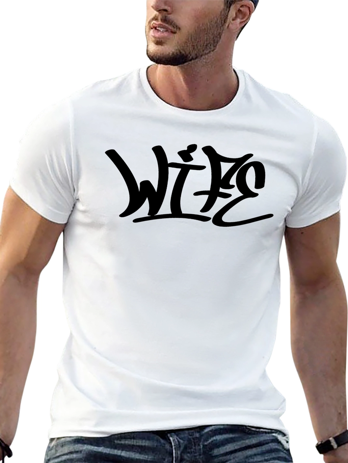 Wife Graphic Black T-Shirt
