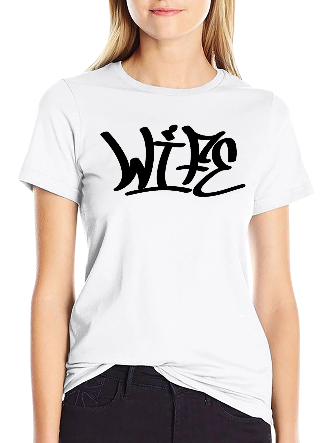 Wife Graphic Black T-Shirt