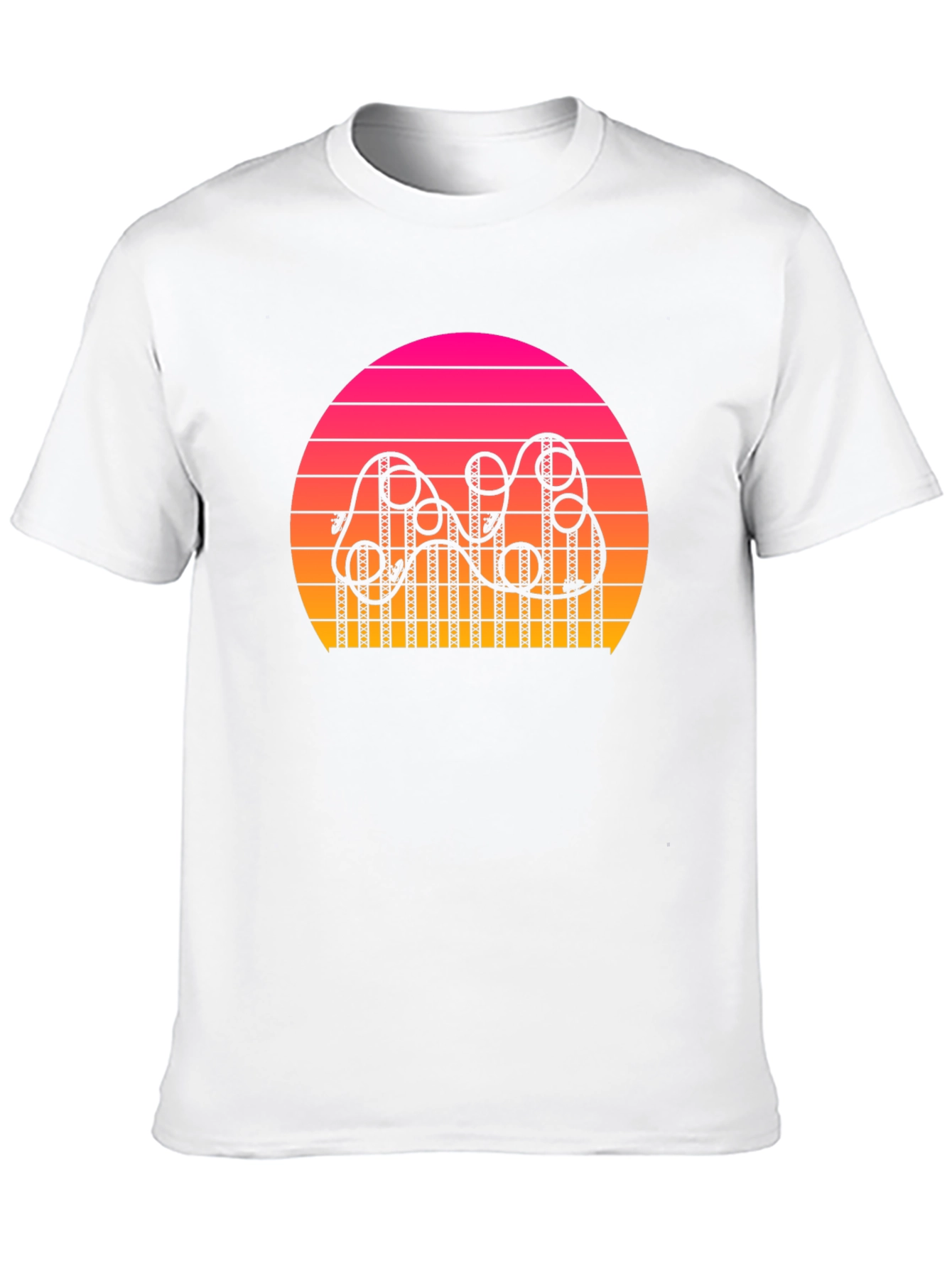 Retro Sunset Rollercoaster T-Shirt