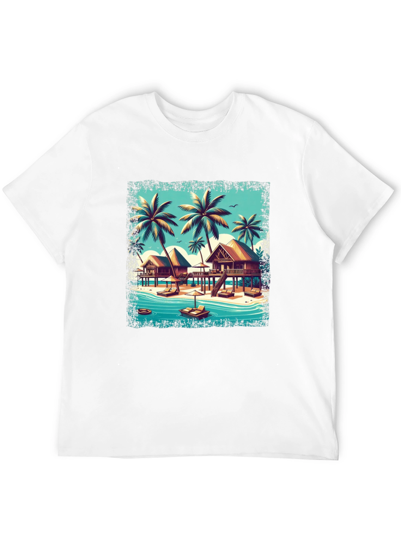 Island Paradise Black T-Shirt