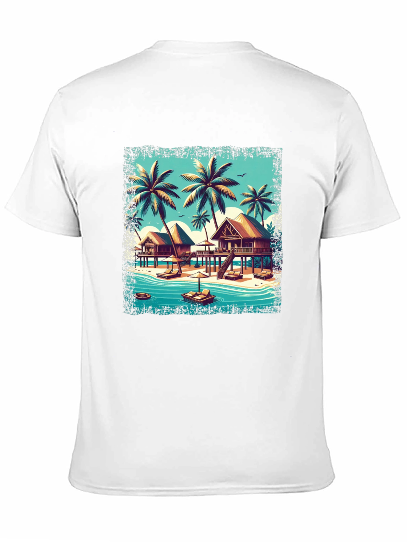 Island Paradise Black T-Shirt