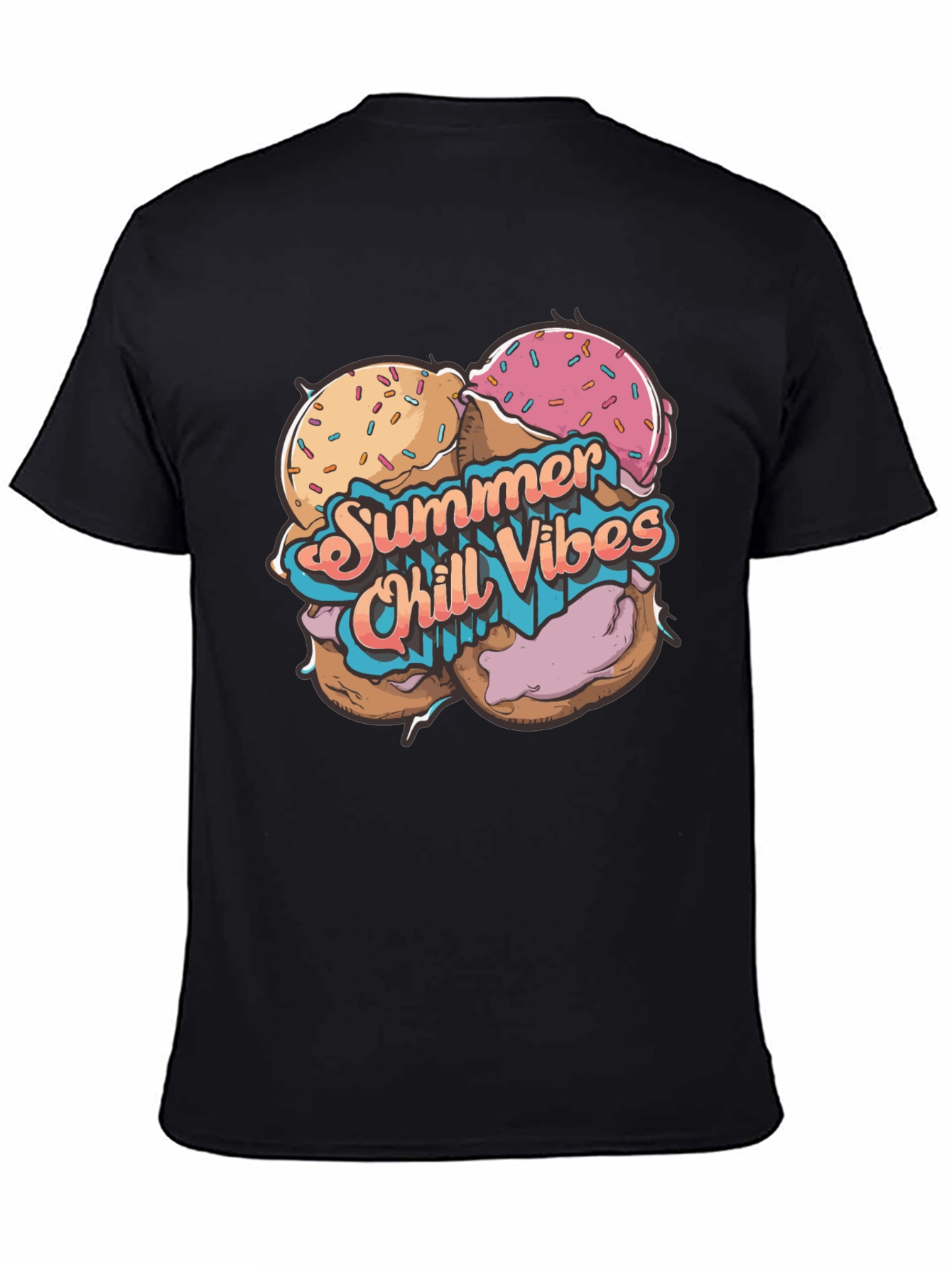 Summer Chill Vibes Graphic T-Shirt