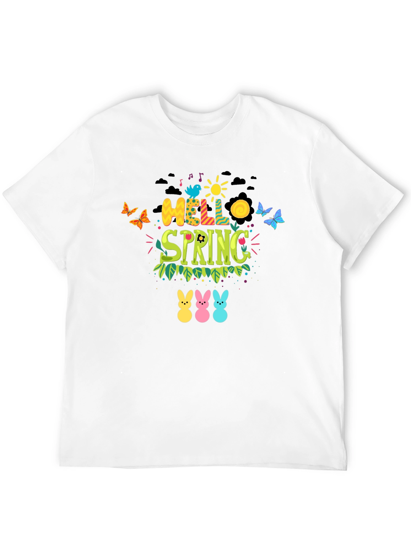 Hello Spring Graphic Tee - Easter Peeps