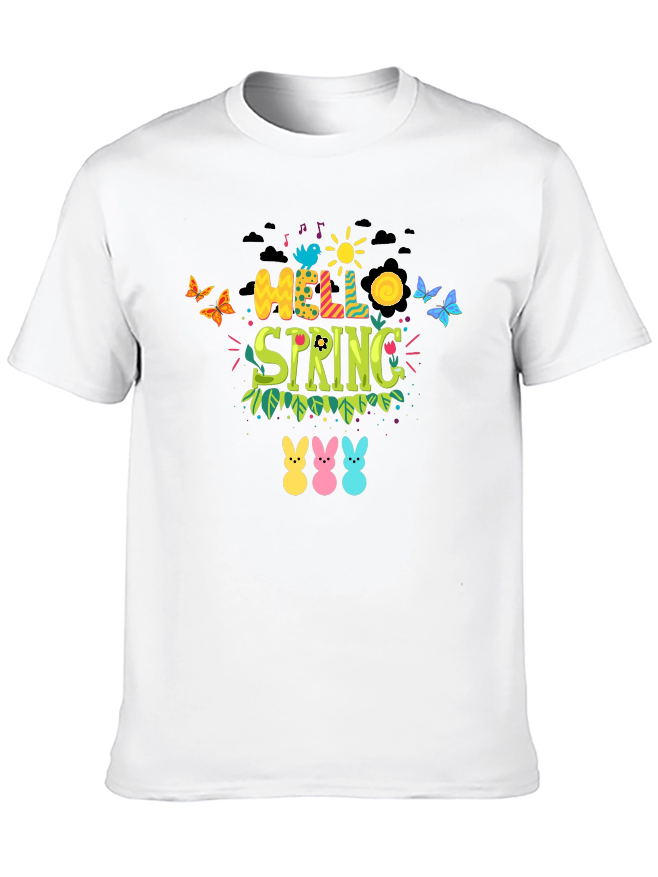 Hello Spring Graphic Tee - Easter Peeps