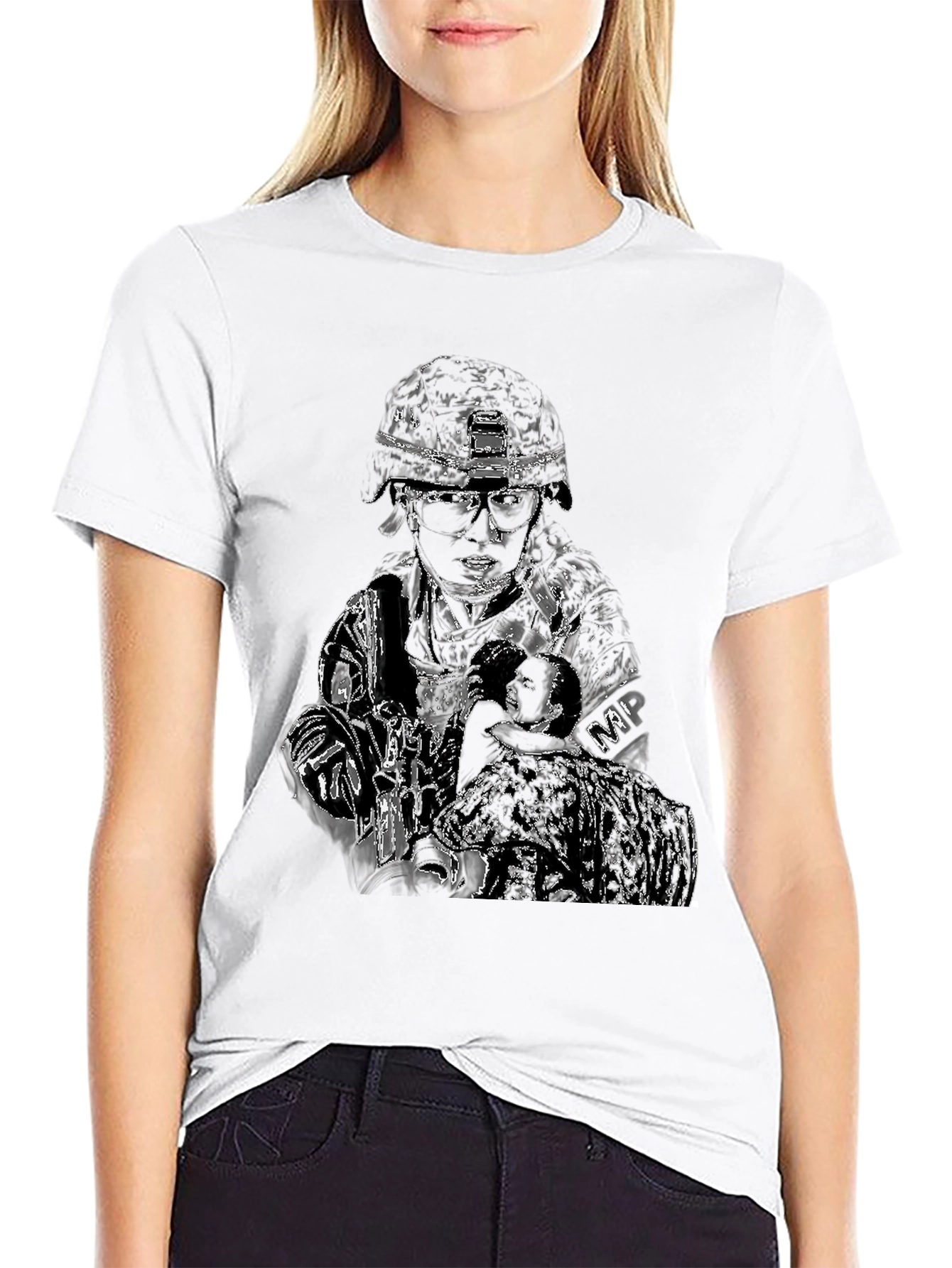 Military Police Graphic T-Shirt - Black