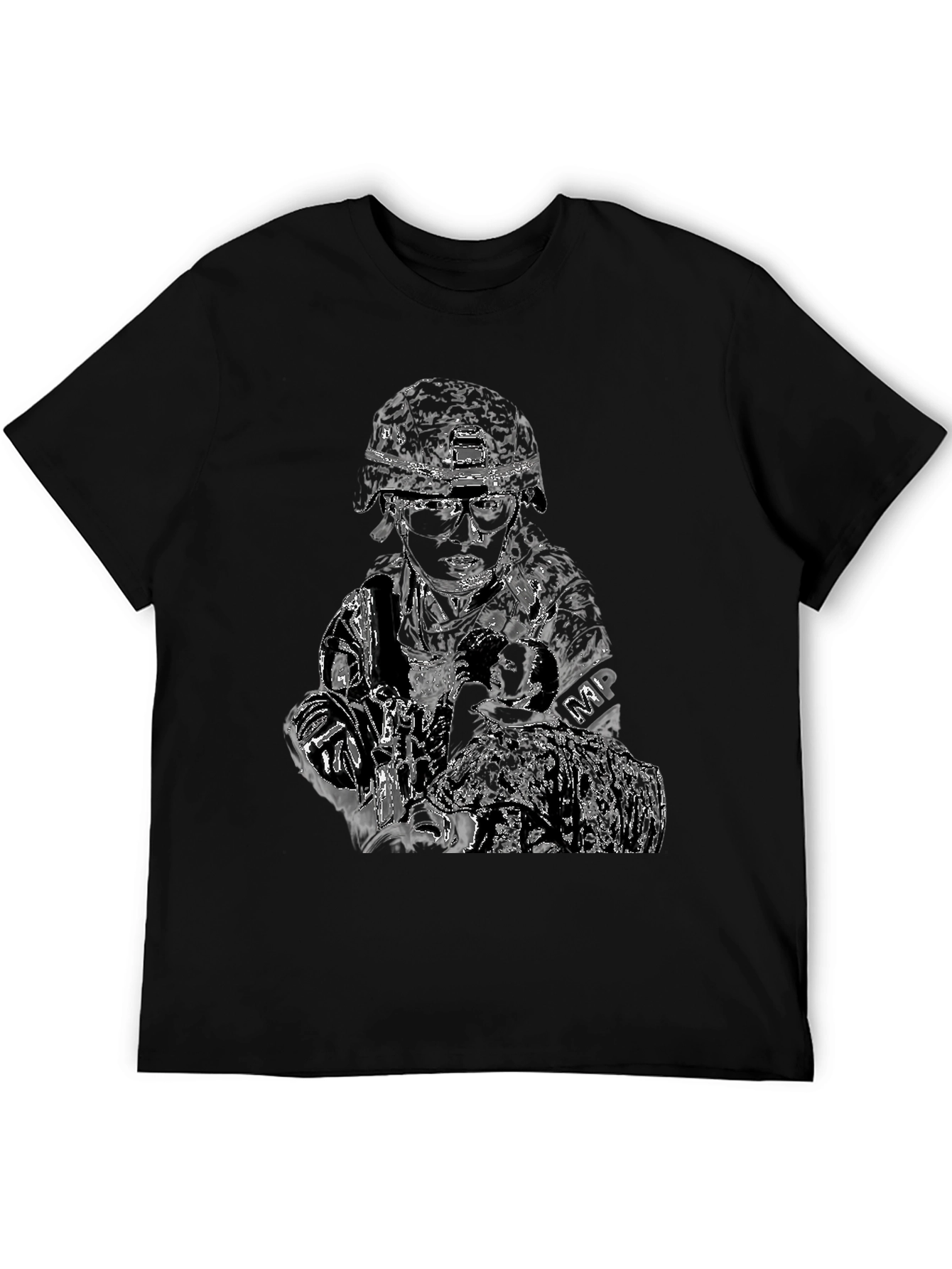 Military Police Graphic T-Shirt - Black
