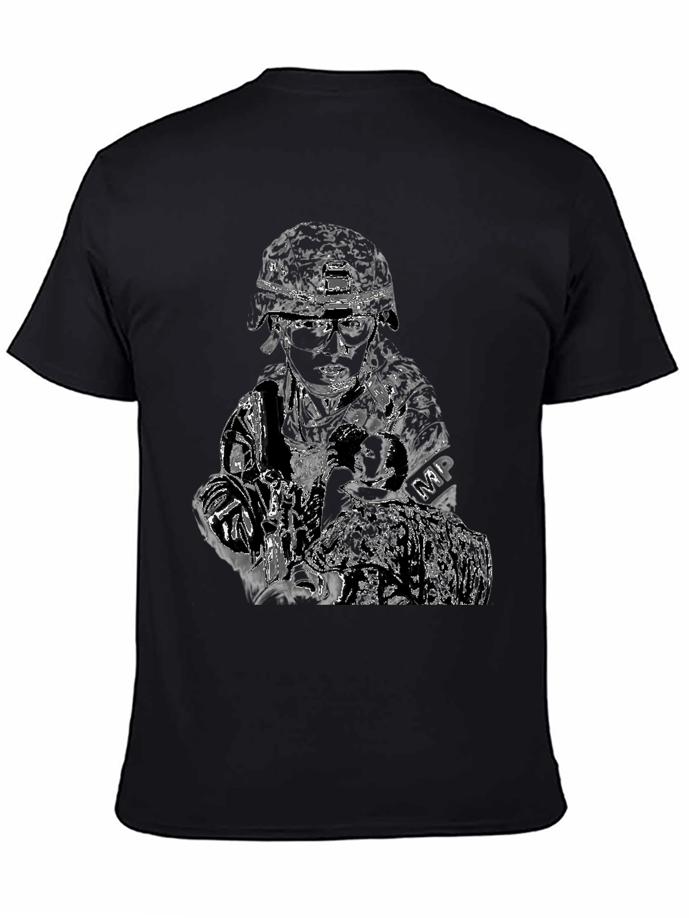 Military Police Graphic T-Shirt - Black