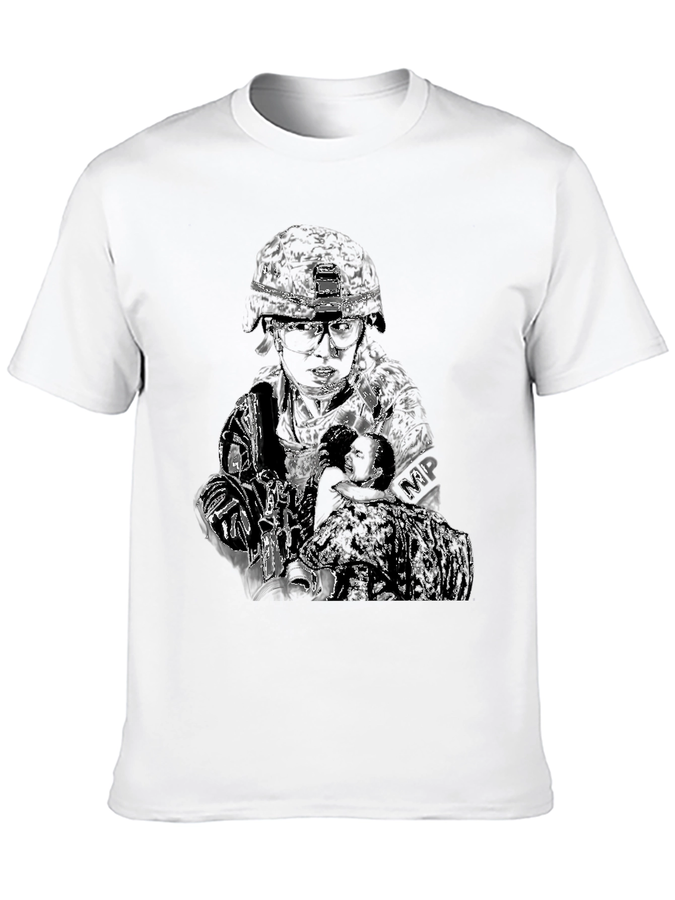 Military Police Graphic T-Shirt - Black