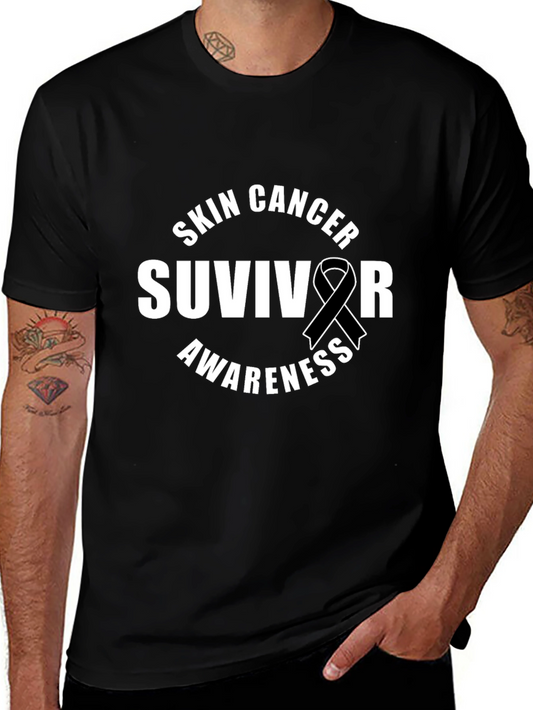 Skin Cancer Survivor Awareness Ribbon T-Shirt