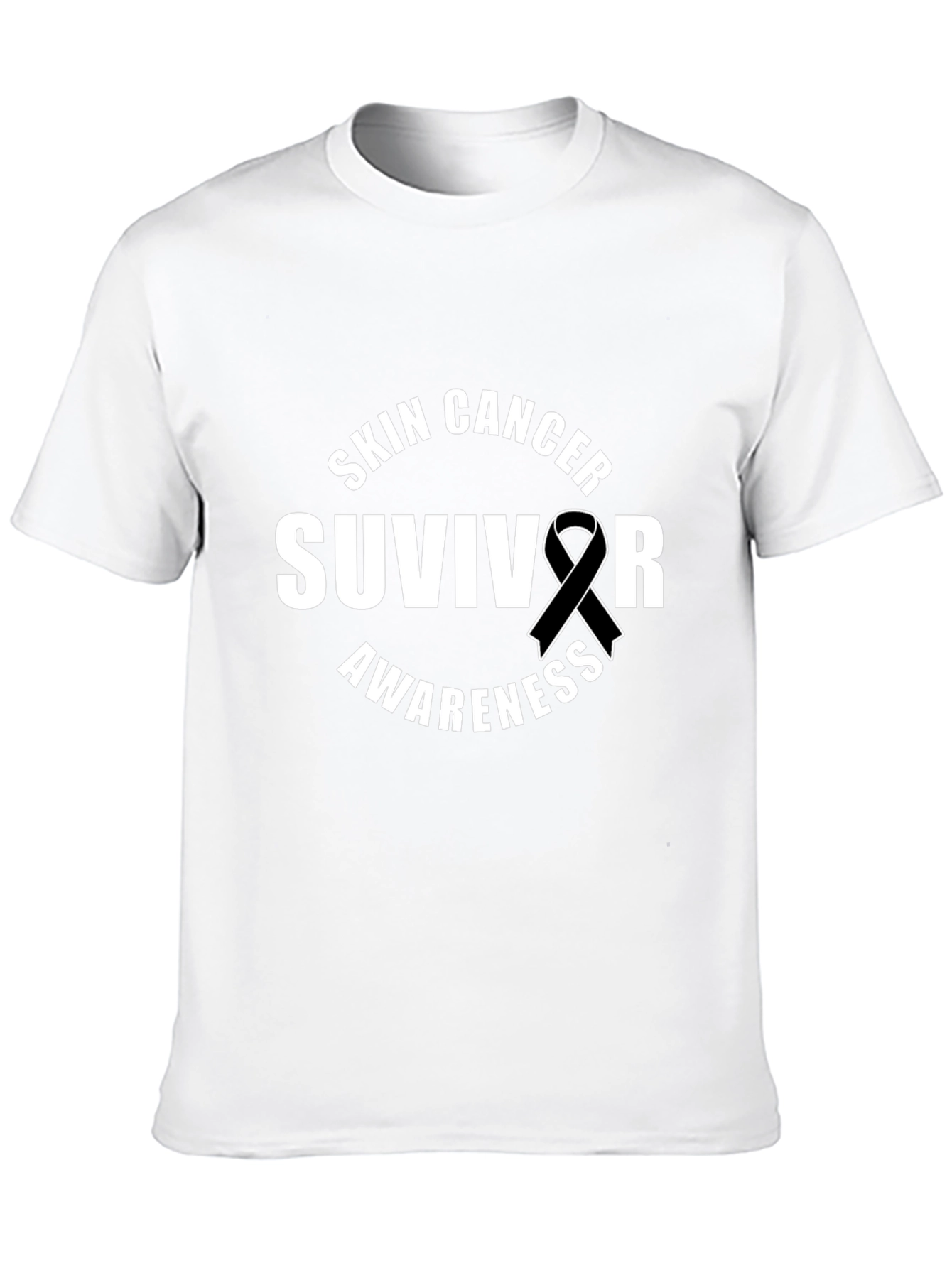 Skin Cancer Survivor Awareness Ribbon T-Shirt