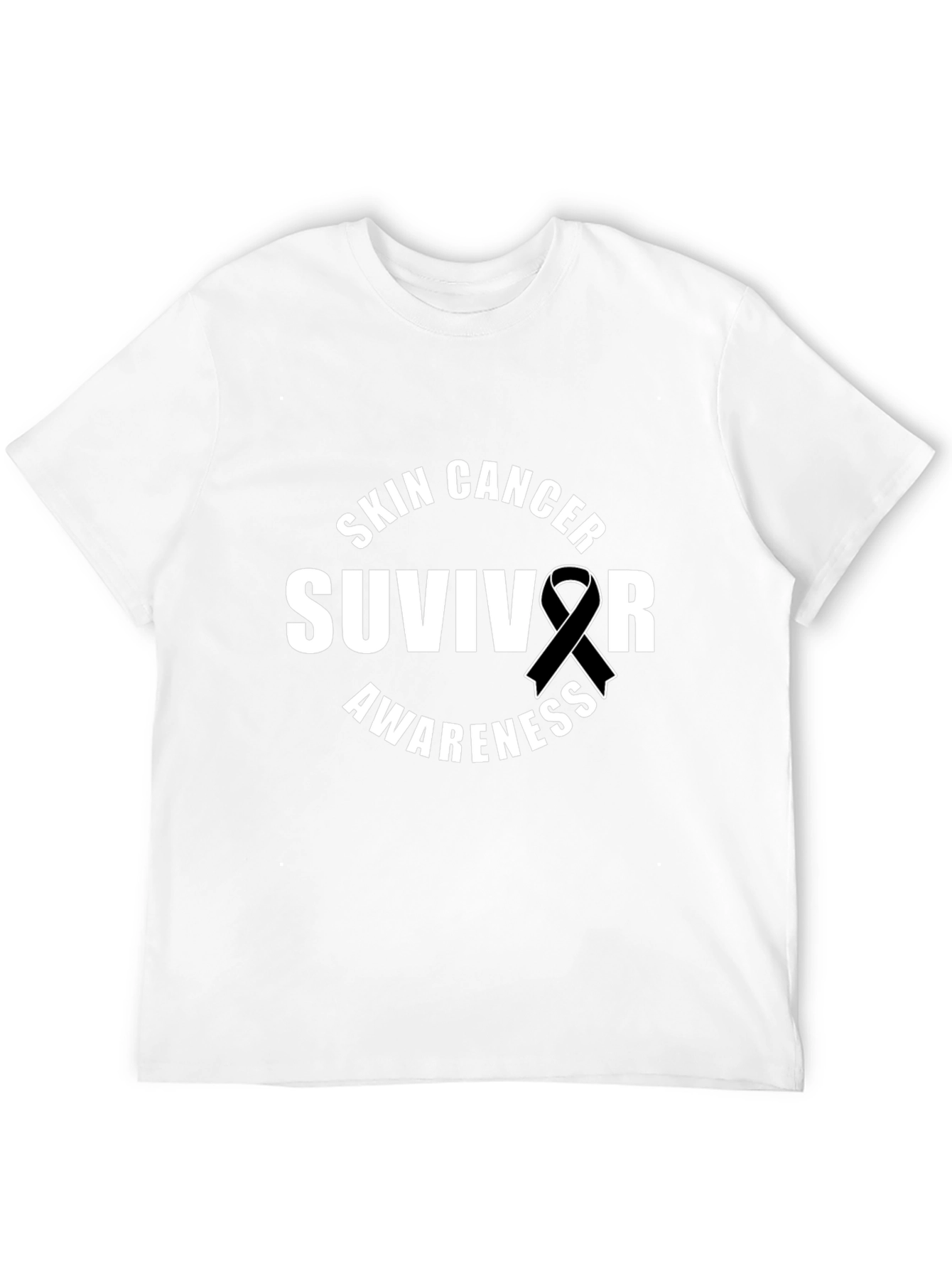 Skin Cancer Survivor Awareness Ribbon T-Shirt