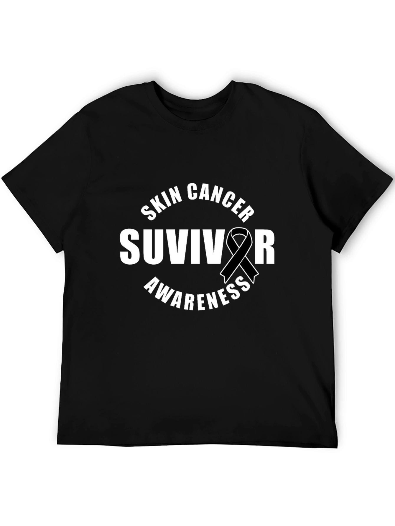 Skin Cancer Survivor Awareness Ribbon T-Shirt