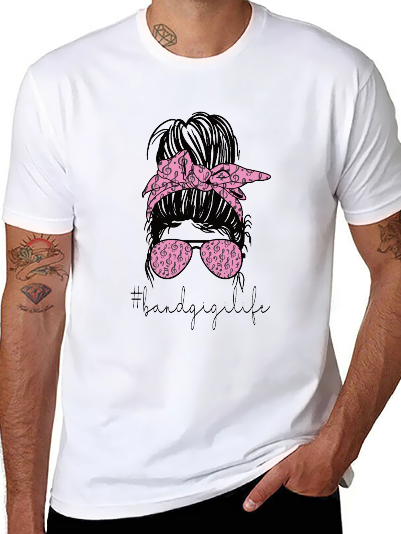 Band Gigi Life Messy Bun T-Shirt