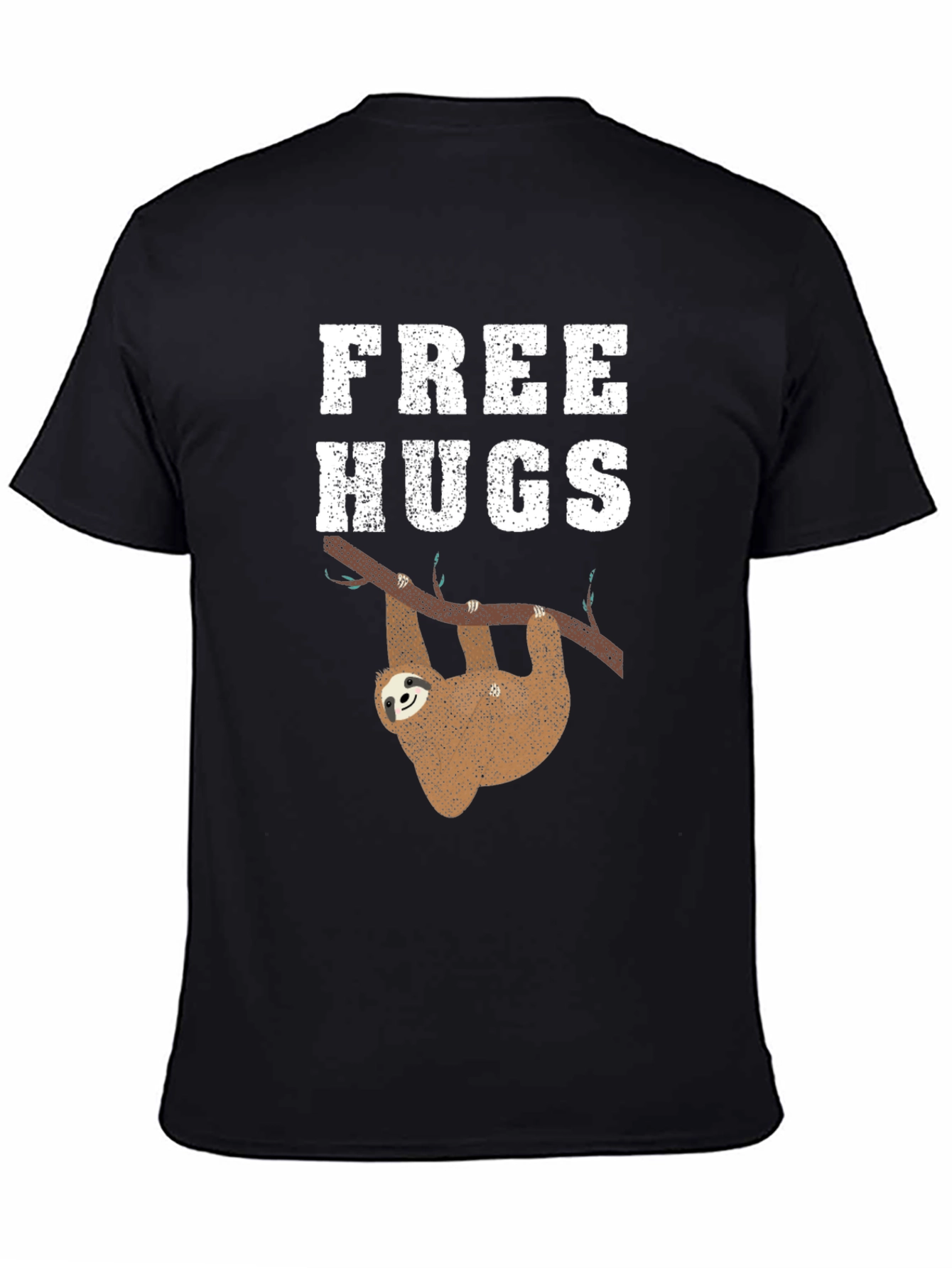 Free Hugs Sloth Graphic Tee Shirt