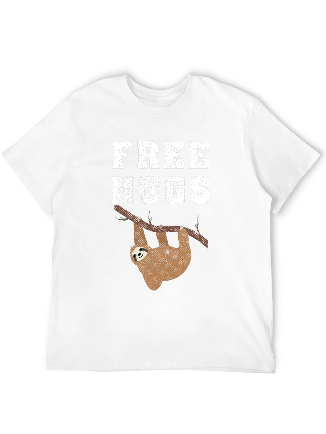 Free Hugs Sloth Graphic Tee Shirt