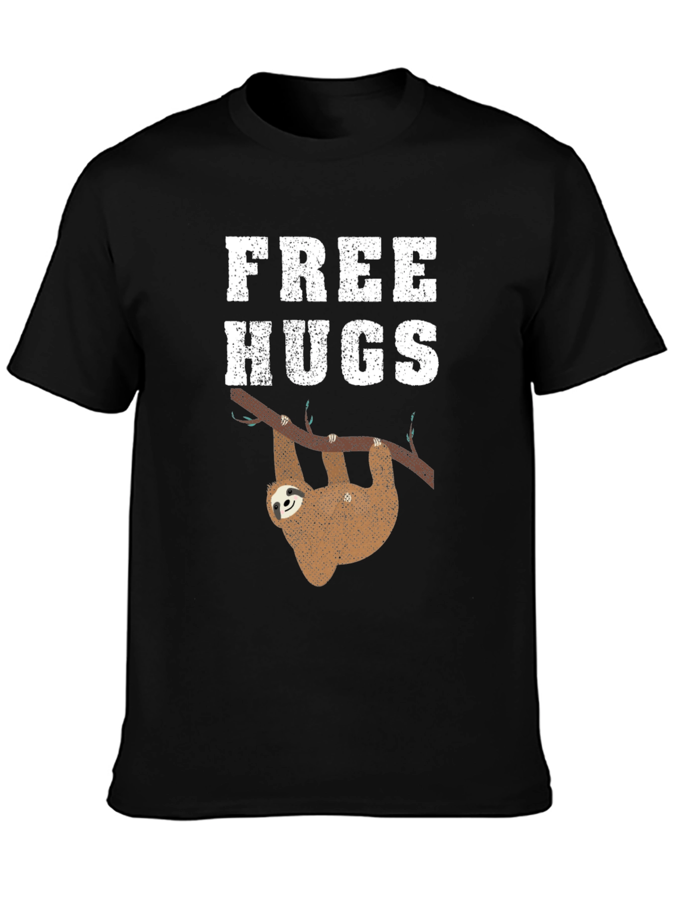 Free Hugs Sloth Graphic Tee Shirt