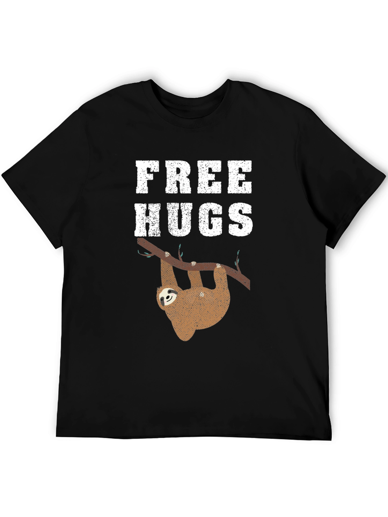 Free Hugs Sloth Graphic Tee Shirt