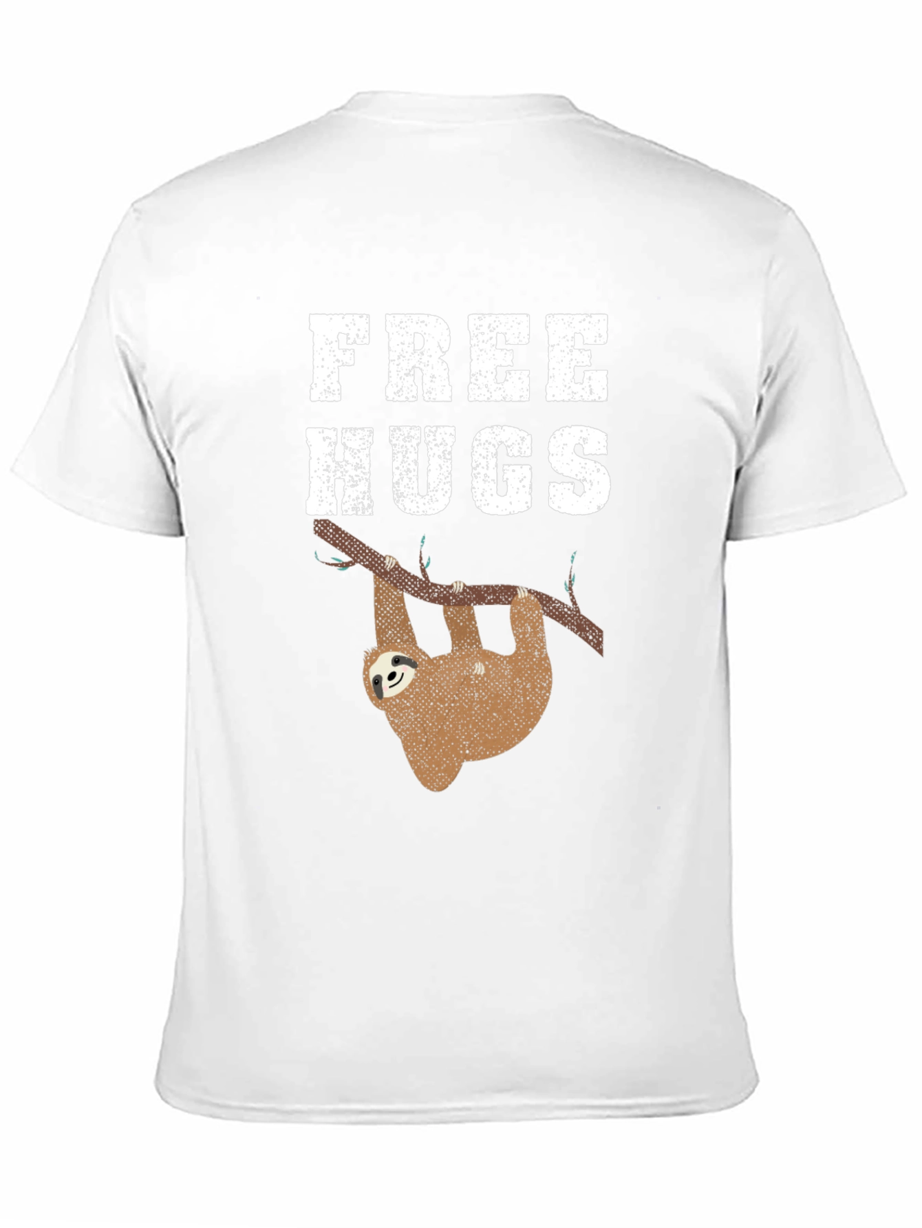 Free Hugs Sloth Graphic Tee Shirt