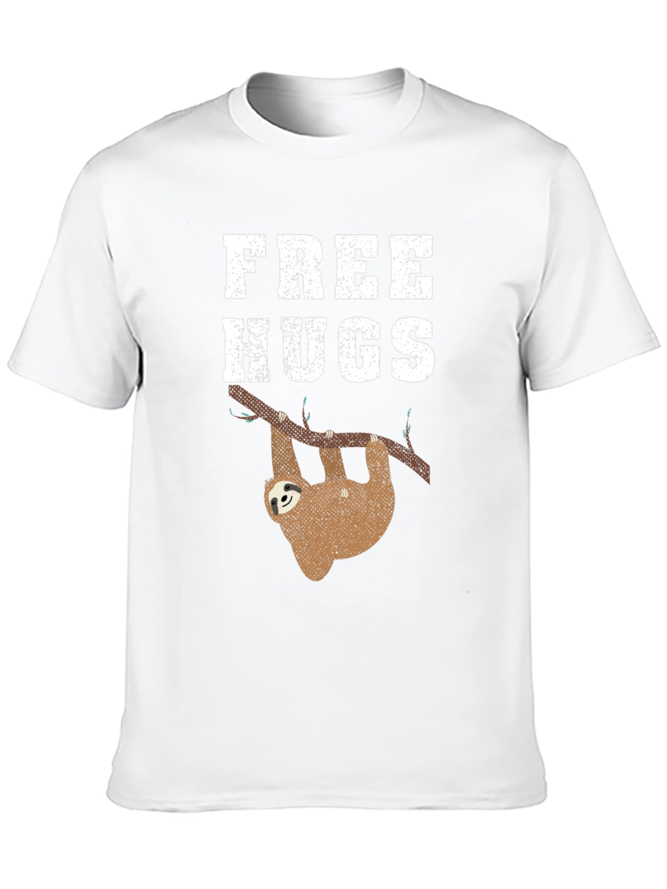 Free Hugs Sloth Graphic Tee Shirt