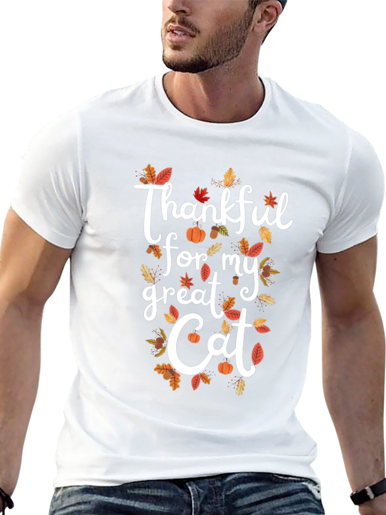 Thankful for my Great Cat Fall T-Shirt