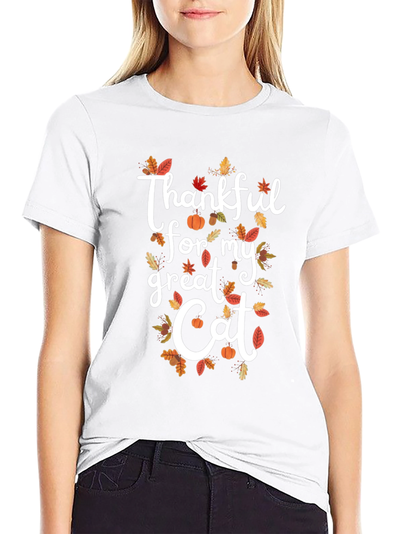 Thankful for my Great Cat Fall T-Shirt
