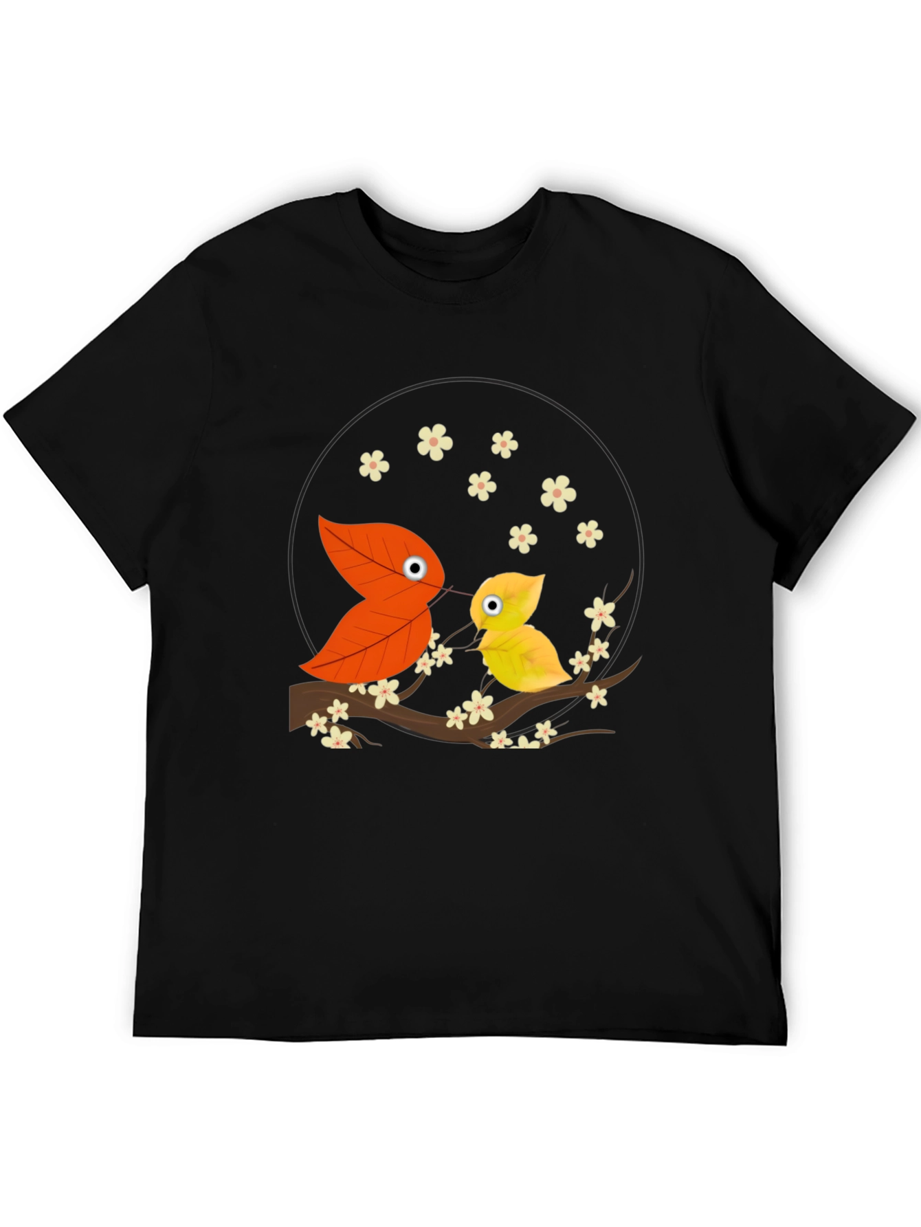 Leaf Bird Graphic Tee - Unique Nature Inspired Design