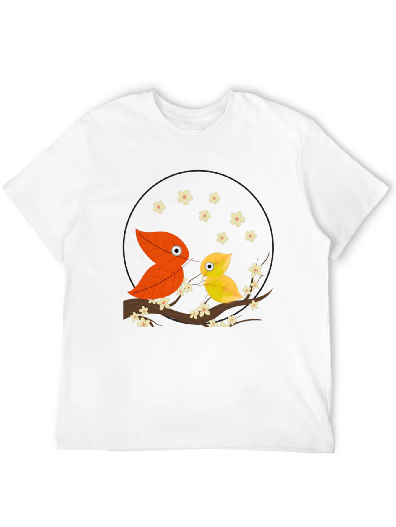 Leaf Bird Graphic Tee - Unique Nature Inspired Design