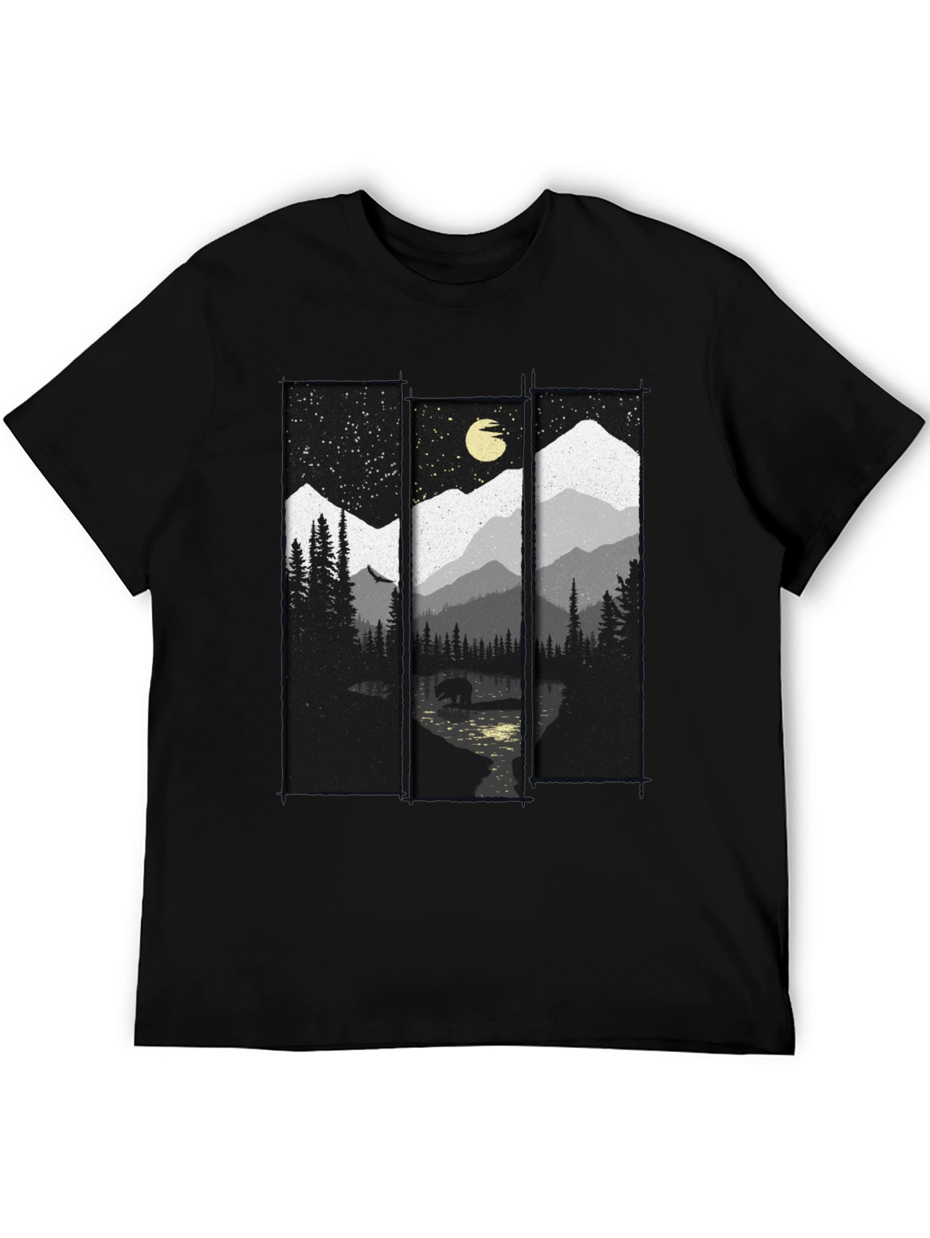 Mountain Bear T-Shirt: Nature Inspired Graphic Tee