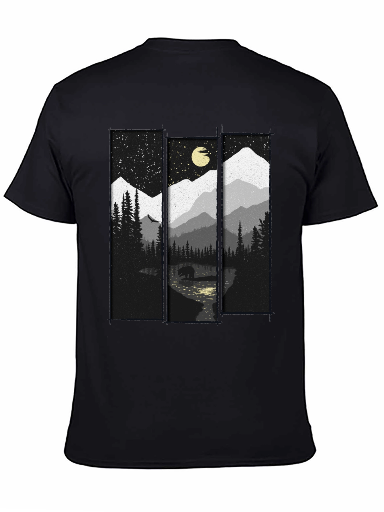 Mountain Bear T-Shirt: Nature Inspired Graphic Tee