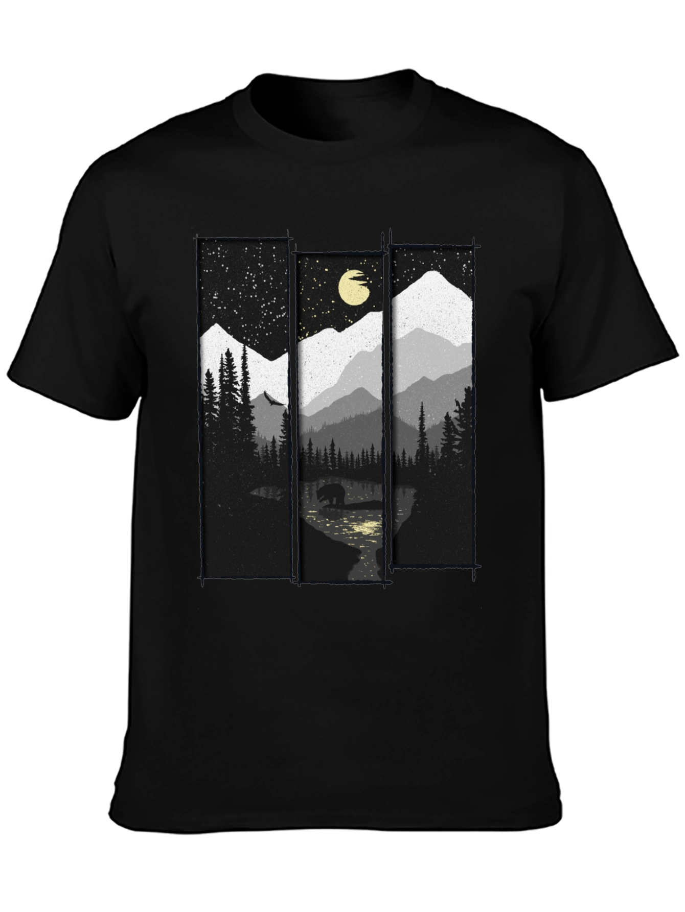 Mountain Bear T-Shirt: Nature Inspired Graphic Tee