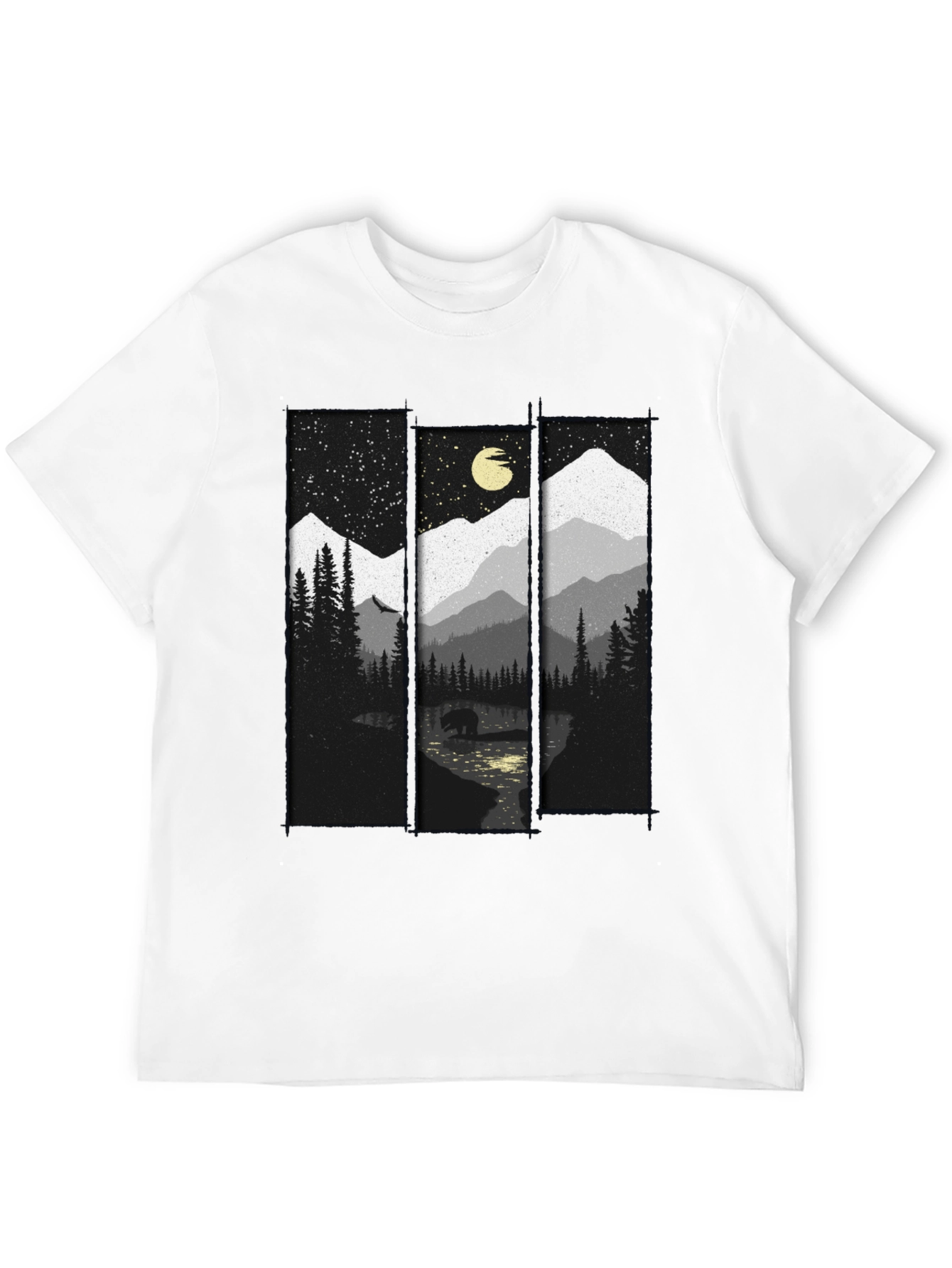 Mountain Bear T-Shirt: Nature Inspired Graphic Tee