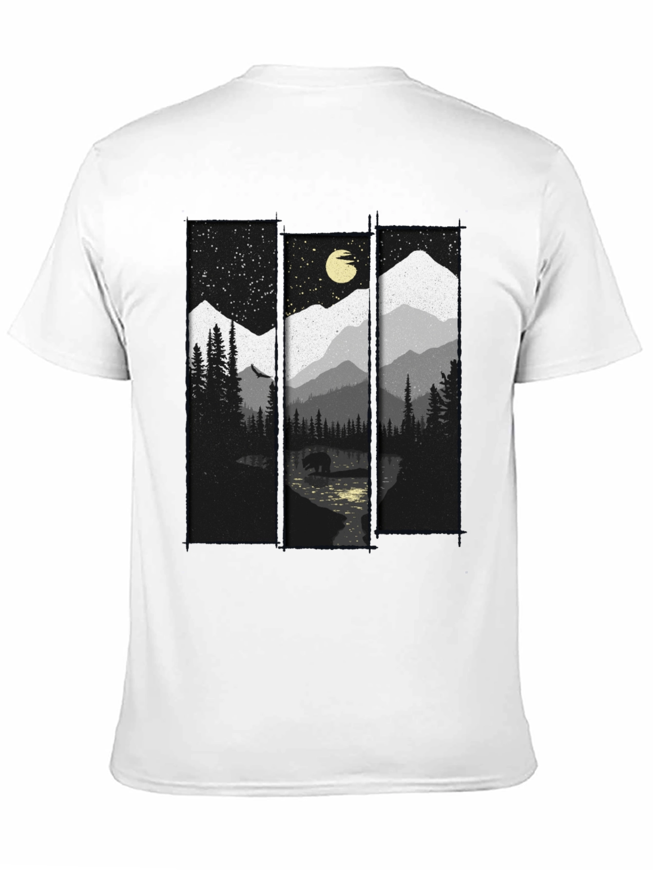 Mountain Bear T-Shirt: Nature Inspired Graphic Tee