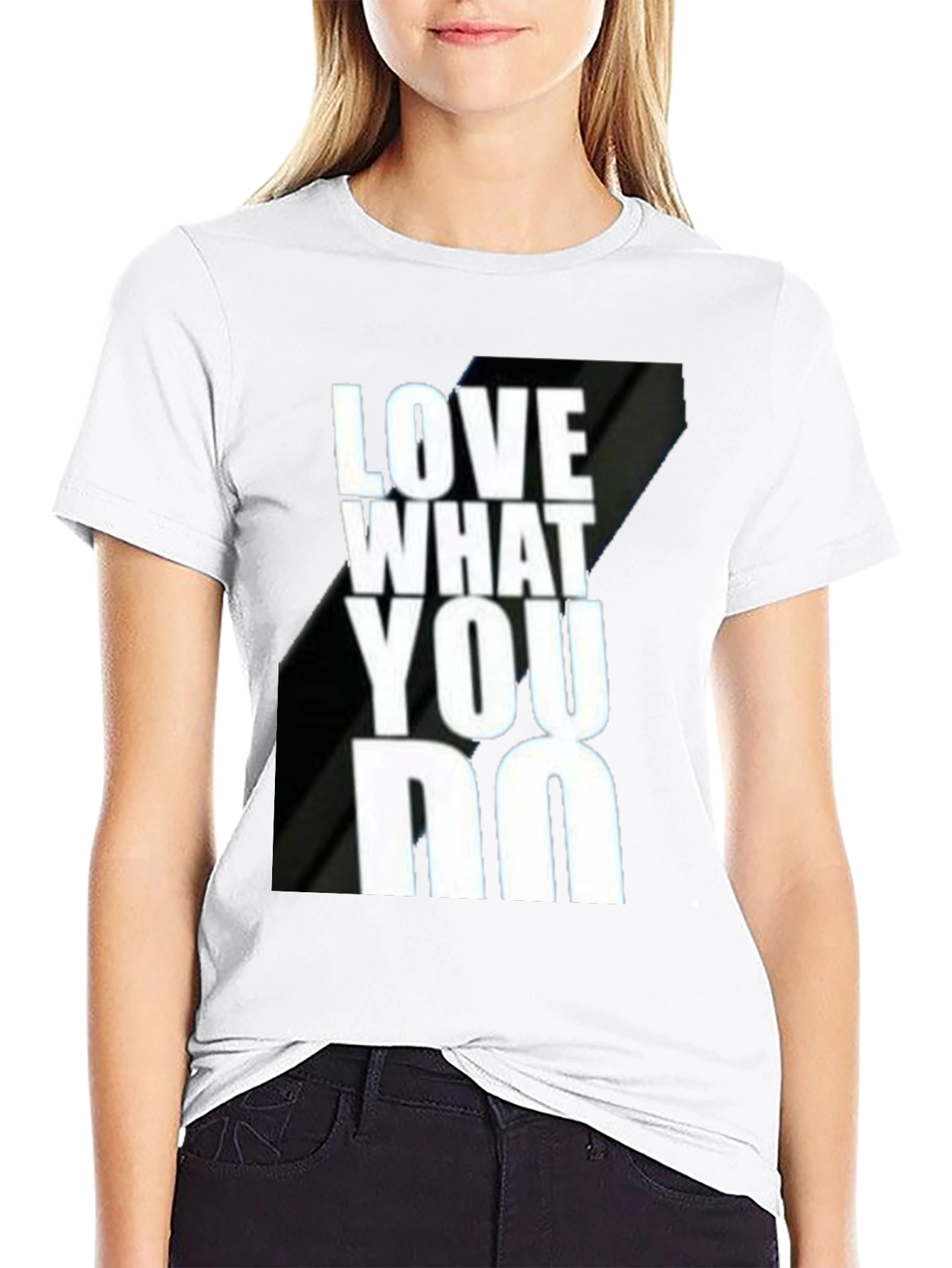 Love What You Do Black Graphic T-Shirt