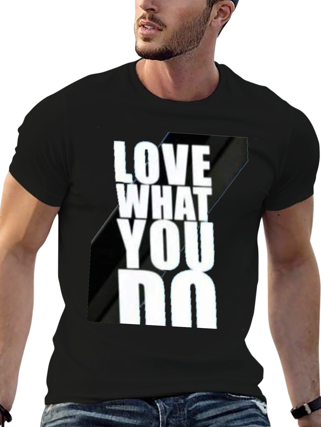 Love What You Do Black Graphic T-Shirt