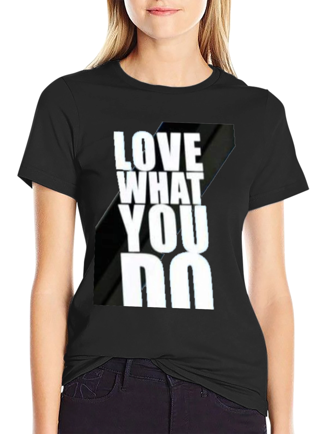 Love What You Do Black Graphic T-Shirt