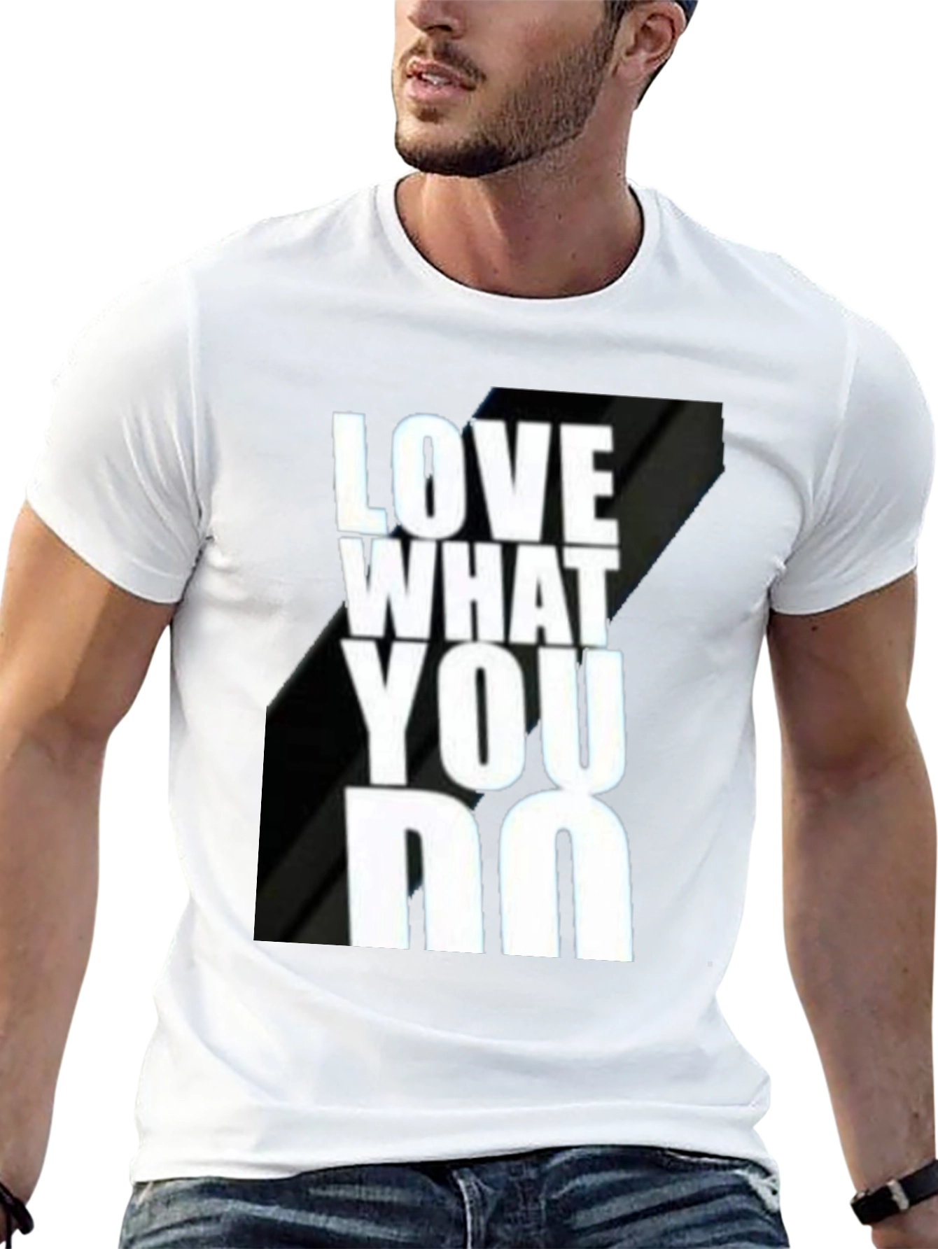 Love What You Do Black Graphic T-Shirt