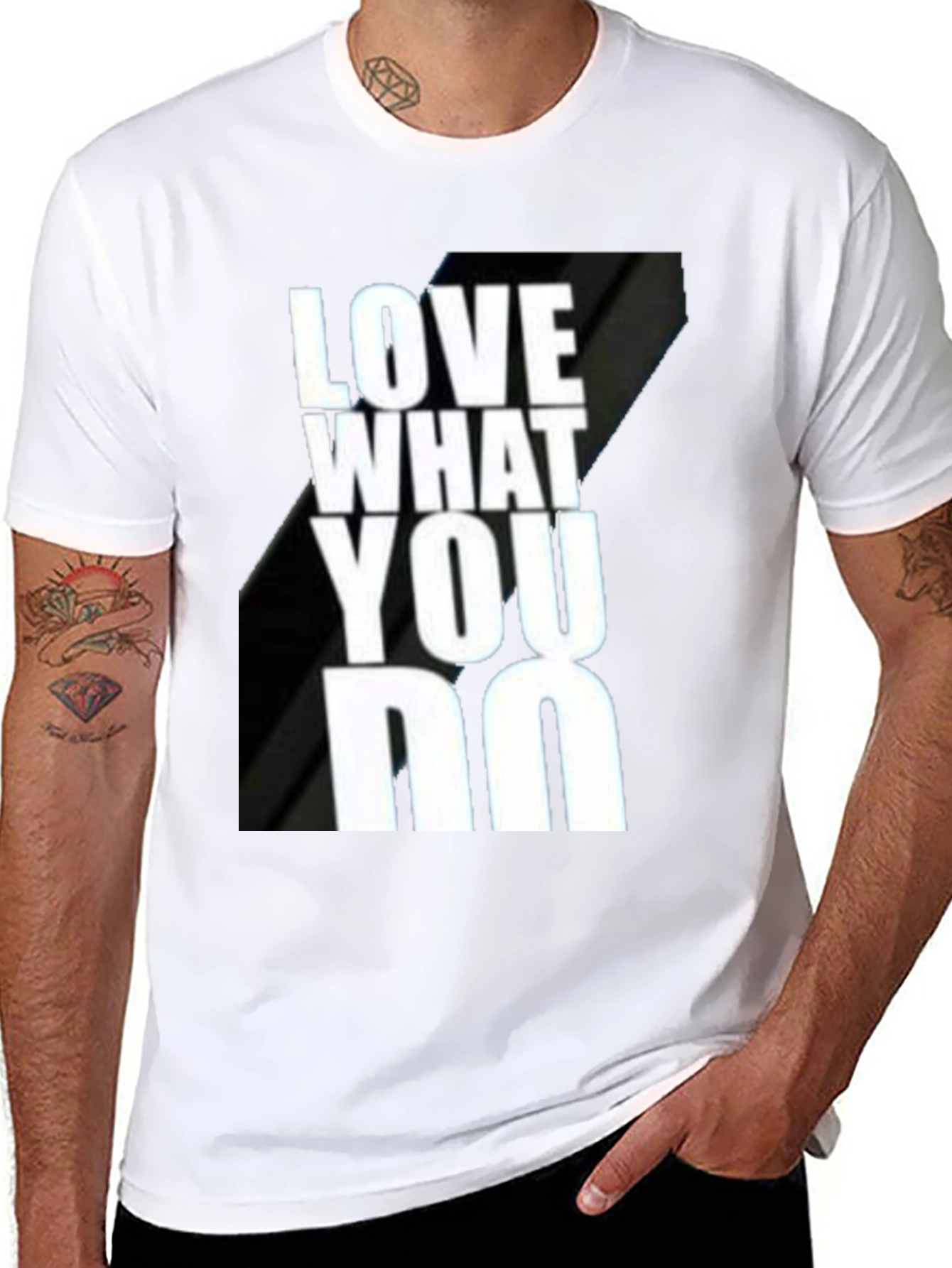 Love What You Do Black Graphic T-Shirt