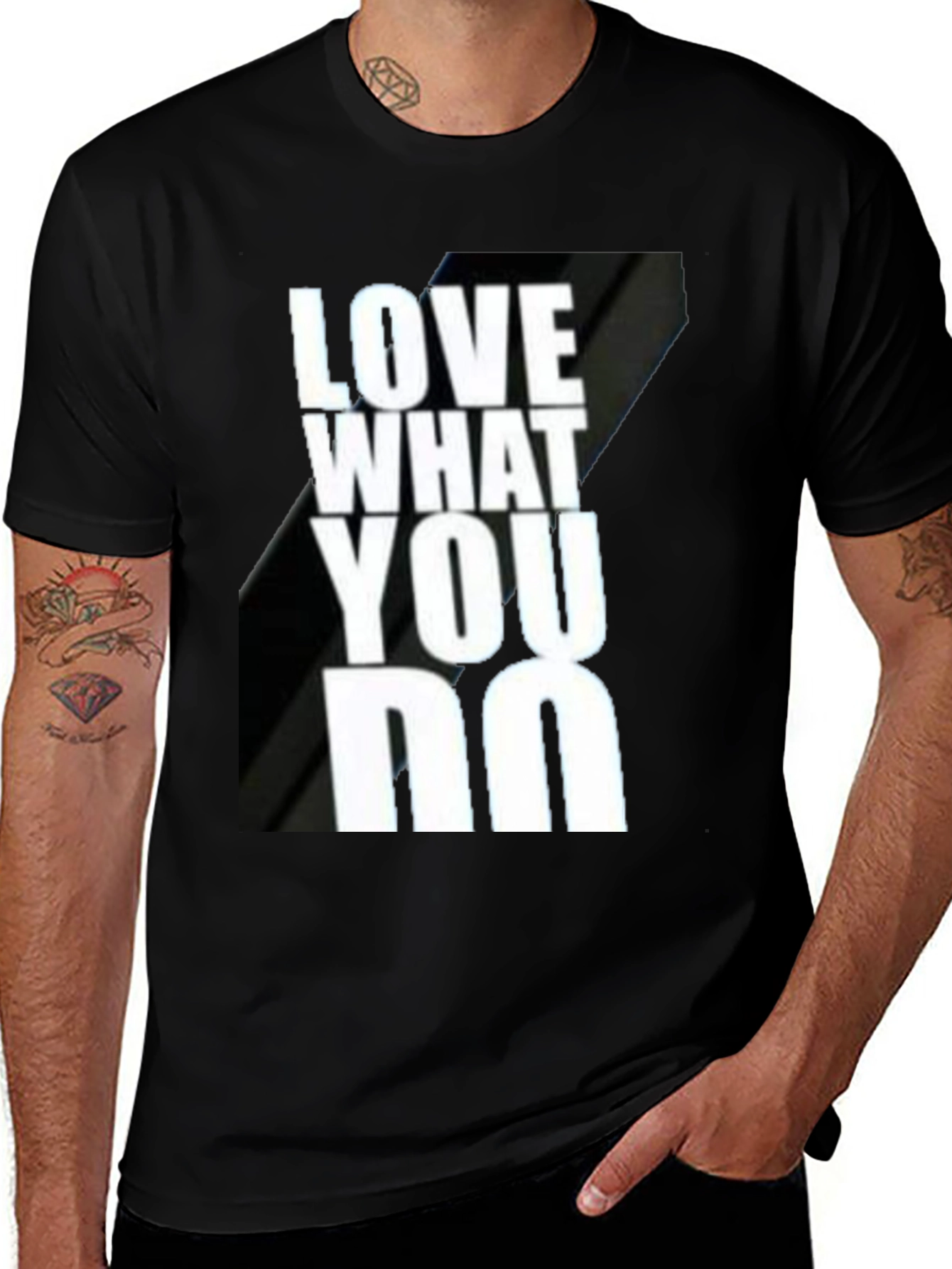 Love What You Do Black Graphic T-Shirt