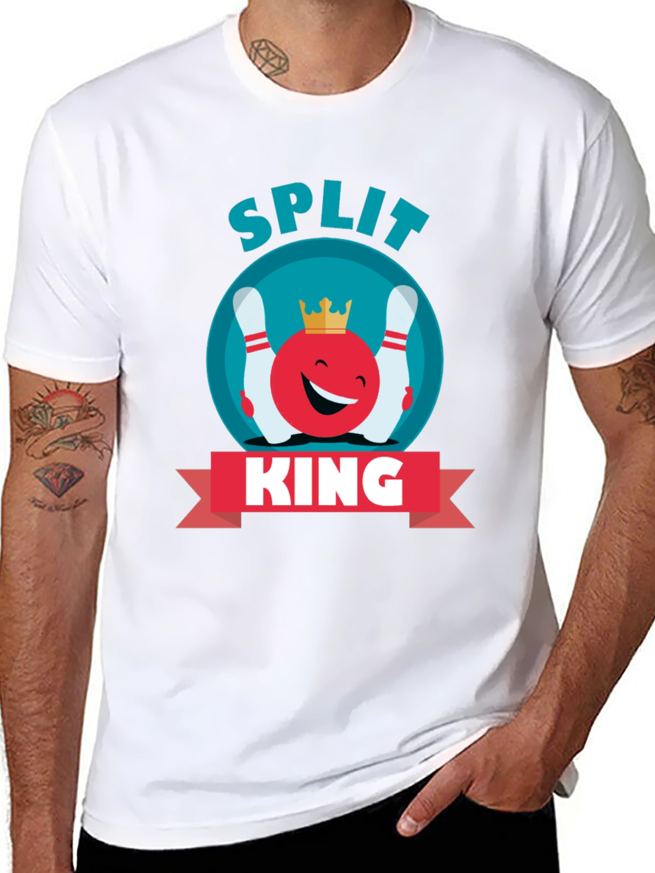 Split King Bowling T-Shirt