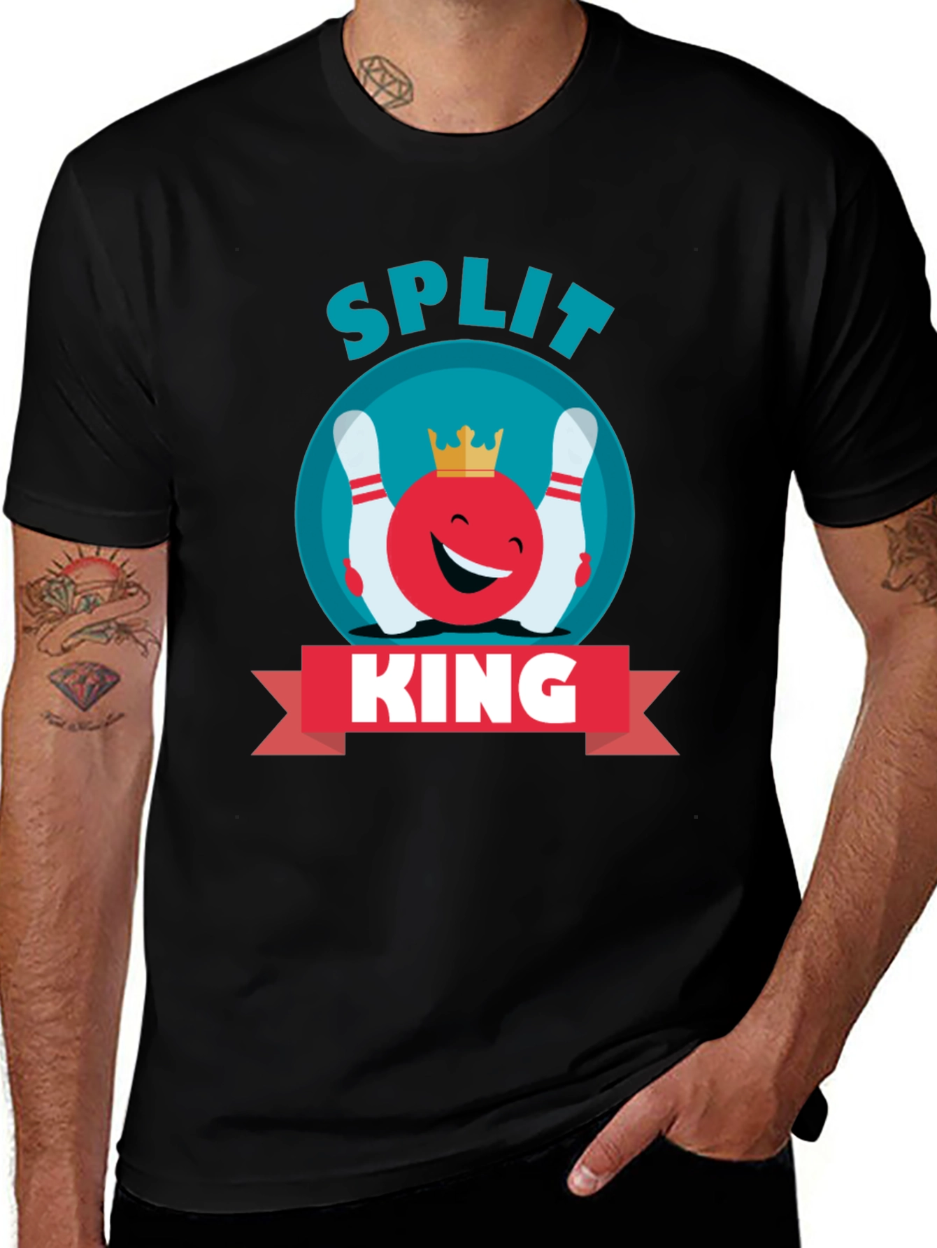 Split King Bowling T-Shirt