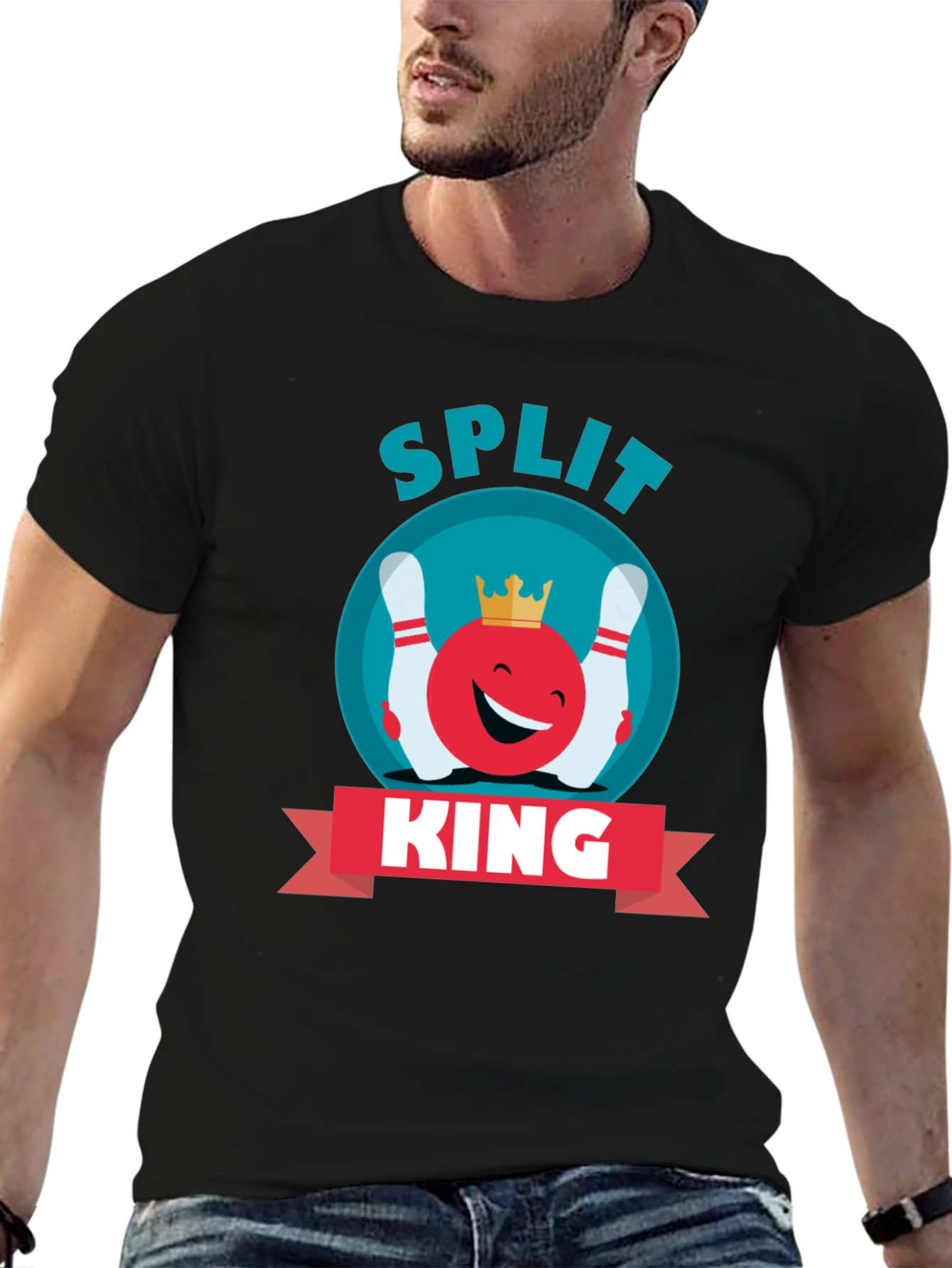 Split King Bowling T-Shirt