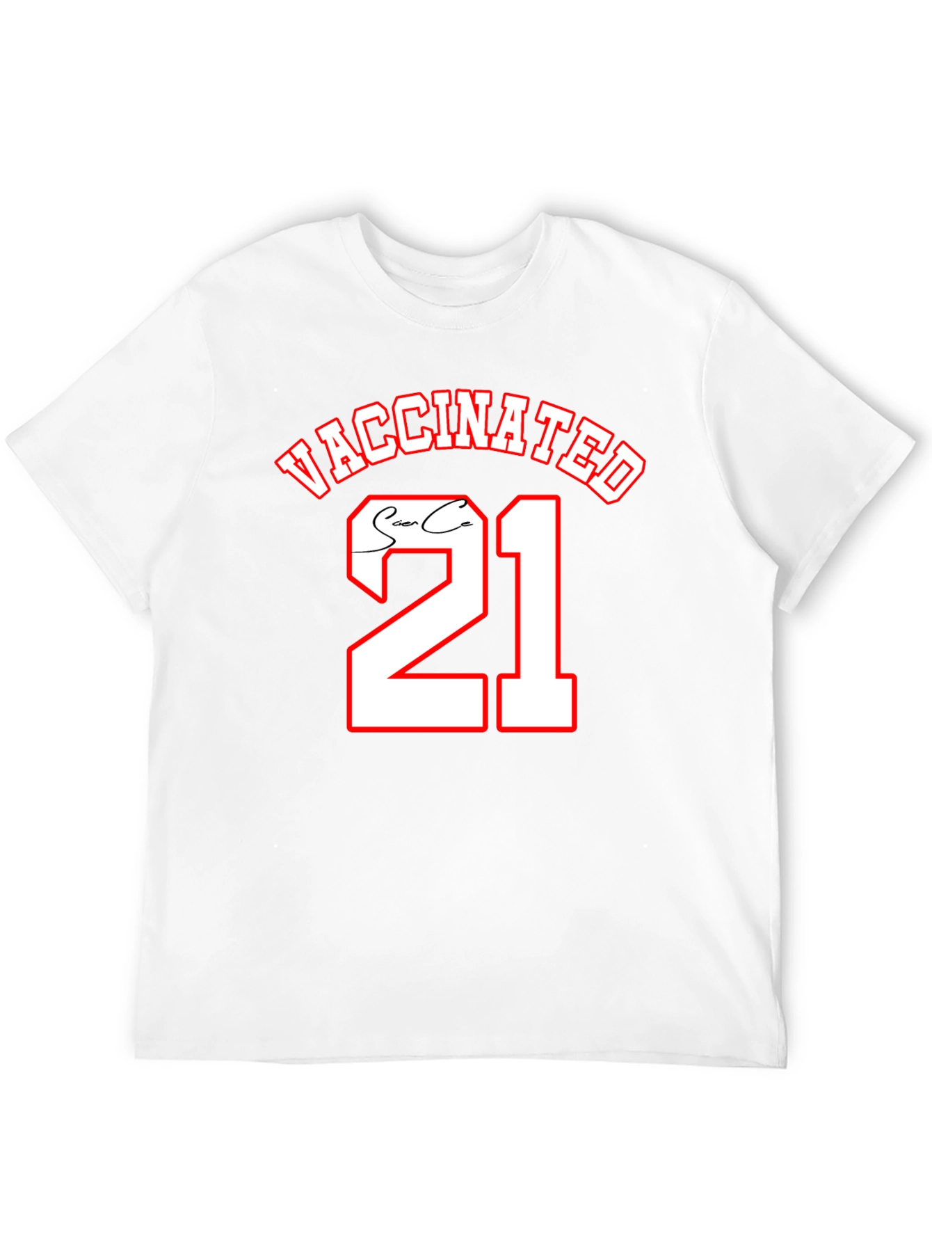 Vaccinated 21 Black T-Shirt
