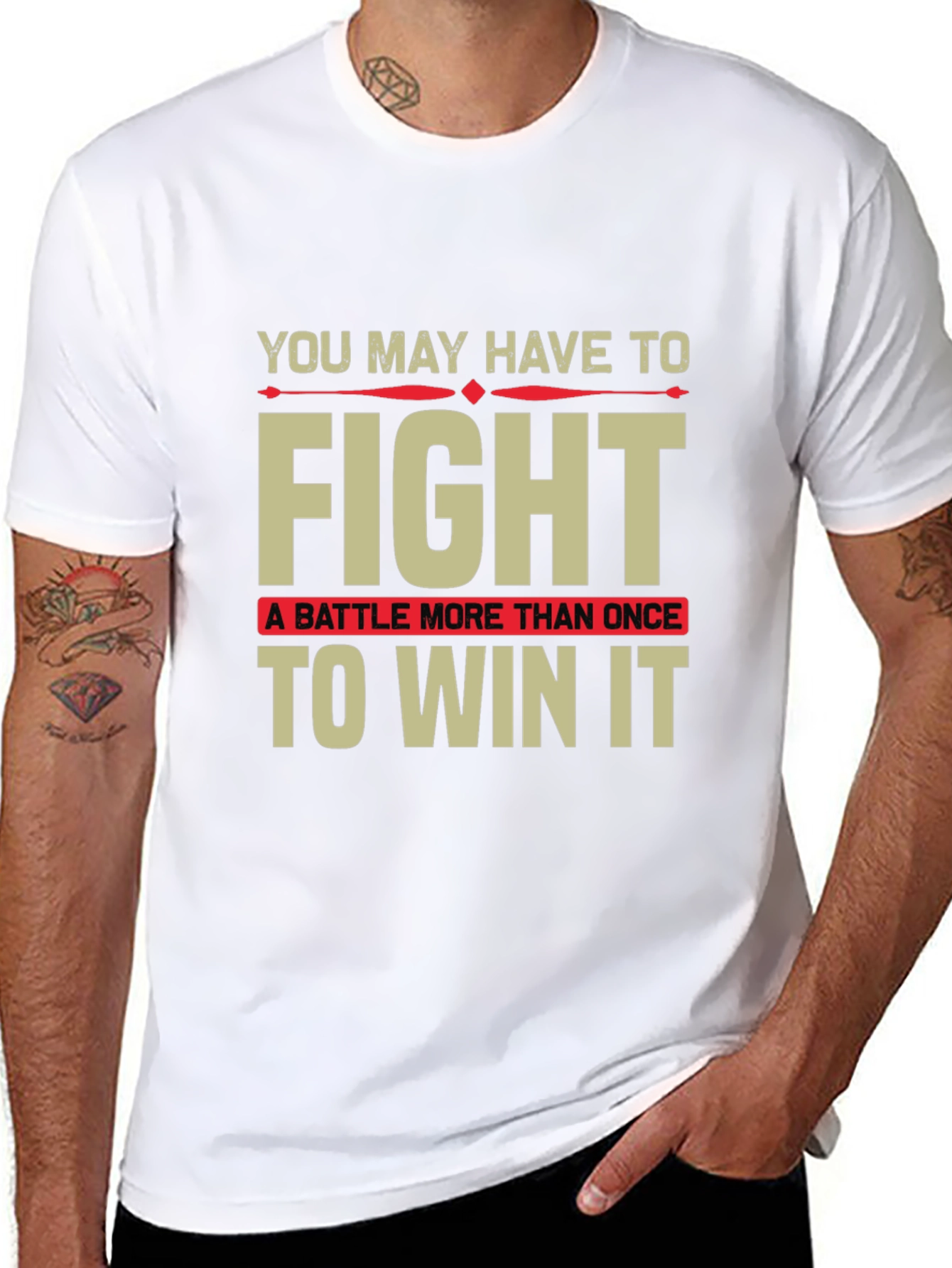 Motivational Fight T-Shirt - Win the Battle!