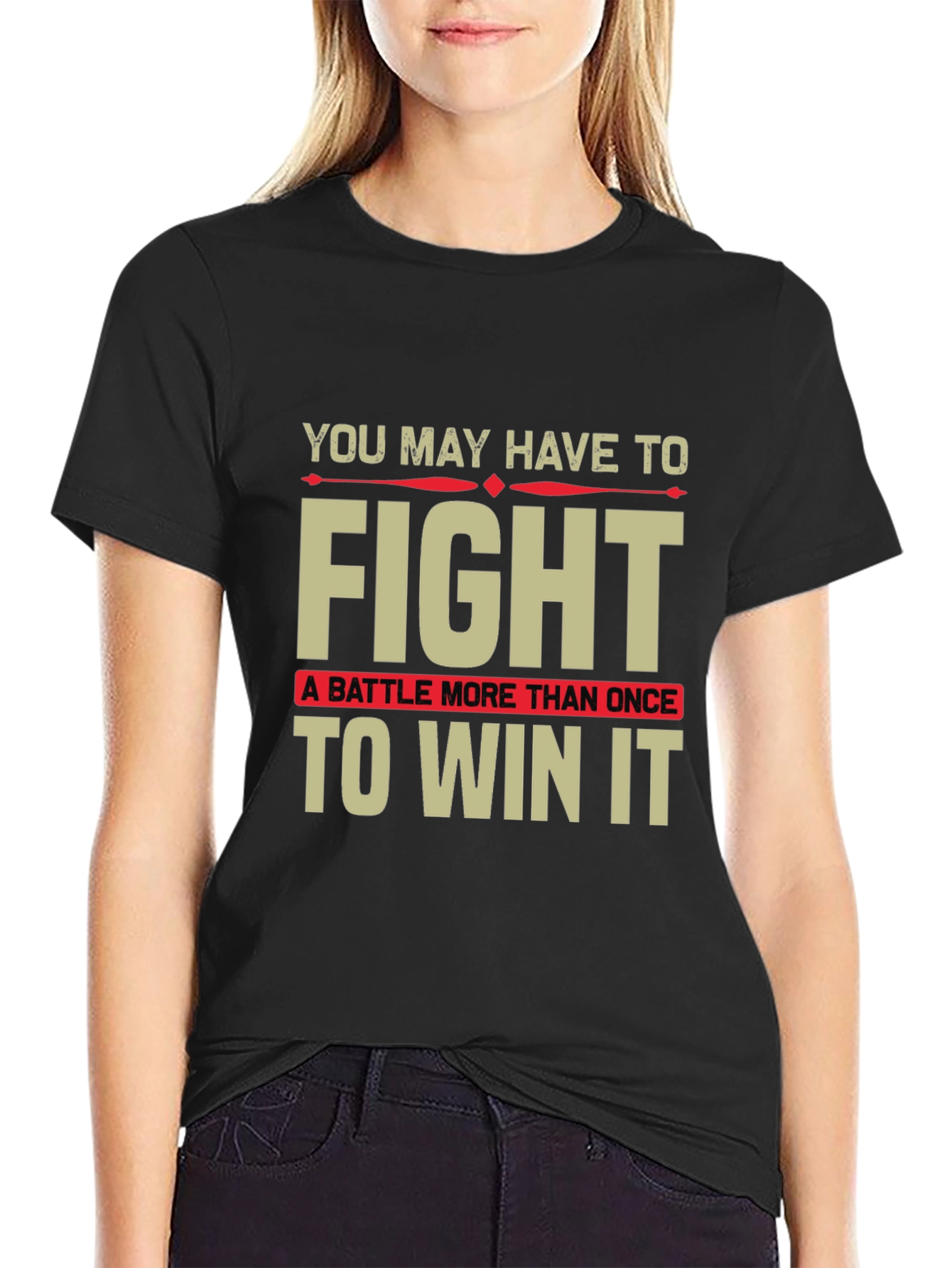 Motivational Fight T-Shirt - Win the Battle!